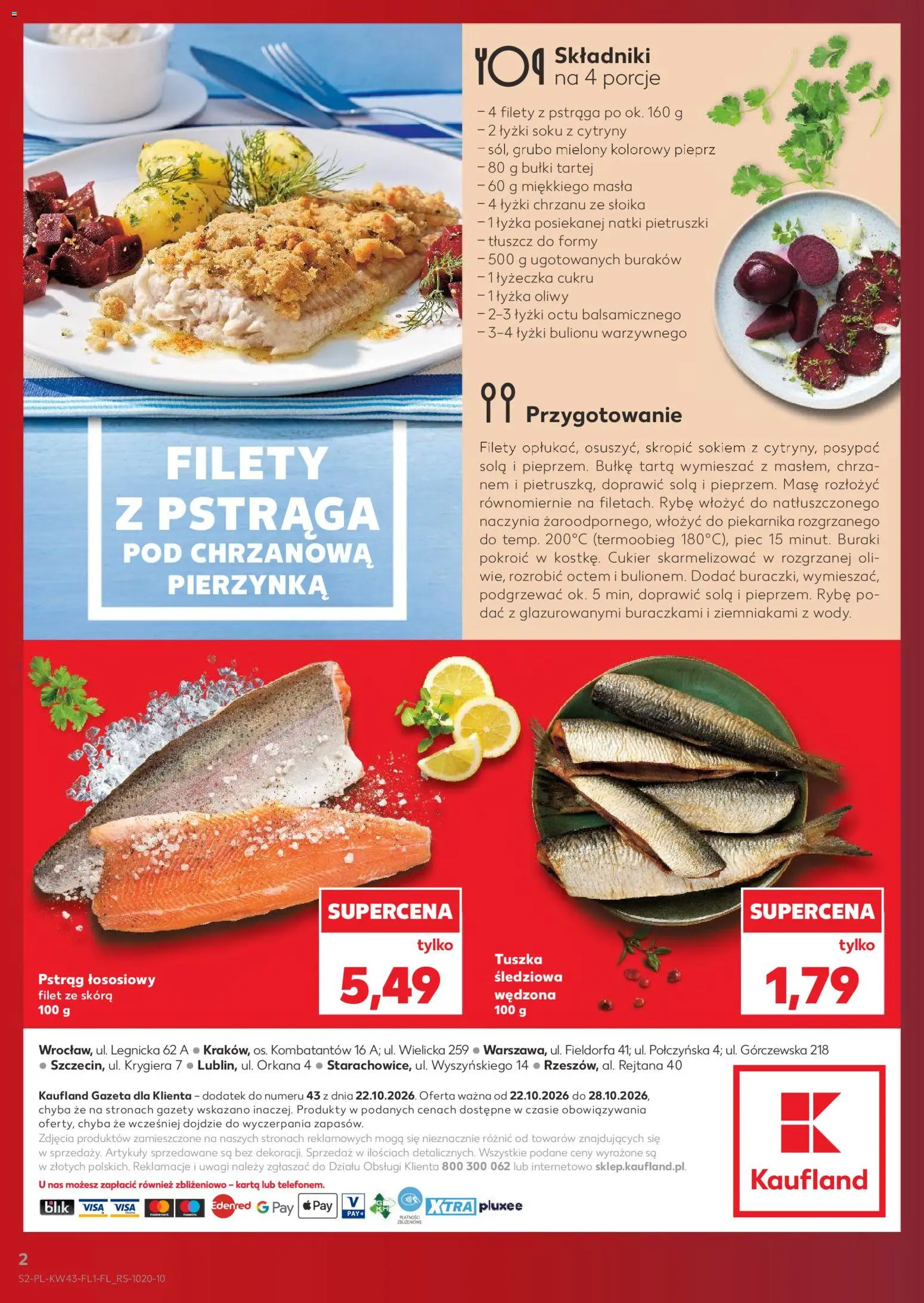 Kaufland Polsko leták - Jest fresz od 22.10.2026 | Strana: 2 | Produkty: Filet