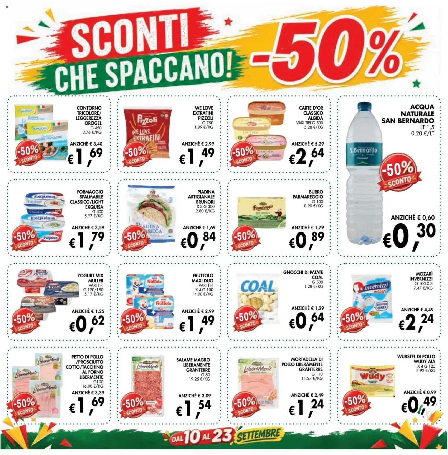 Volantino Coal del 10/09/2026 | Pagina: 2 | Prodotti: Patate, Piadina, Mortadella, Forno