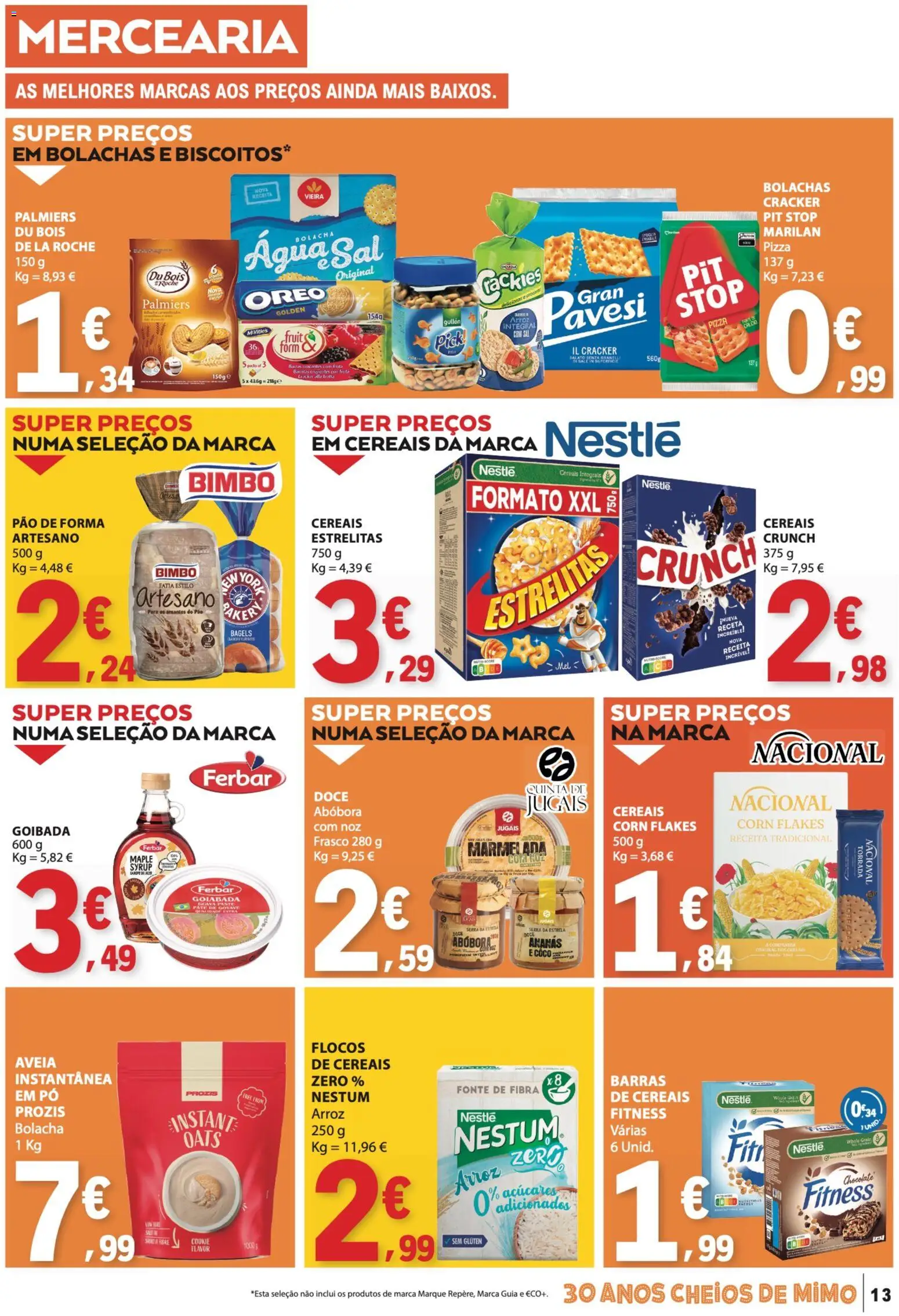 E.Leclerc folheto │ válido de 04.06.2026 | Página: 13 | Produtos: Marmelada, Pó, Nestlé, Biscoitos