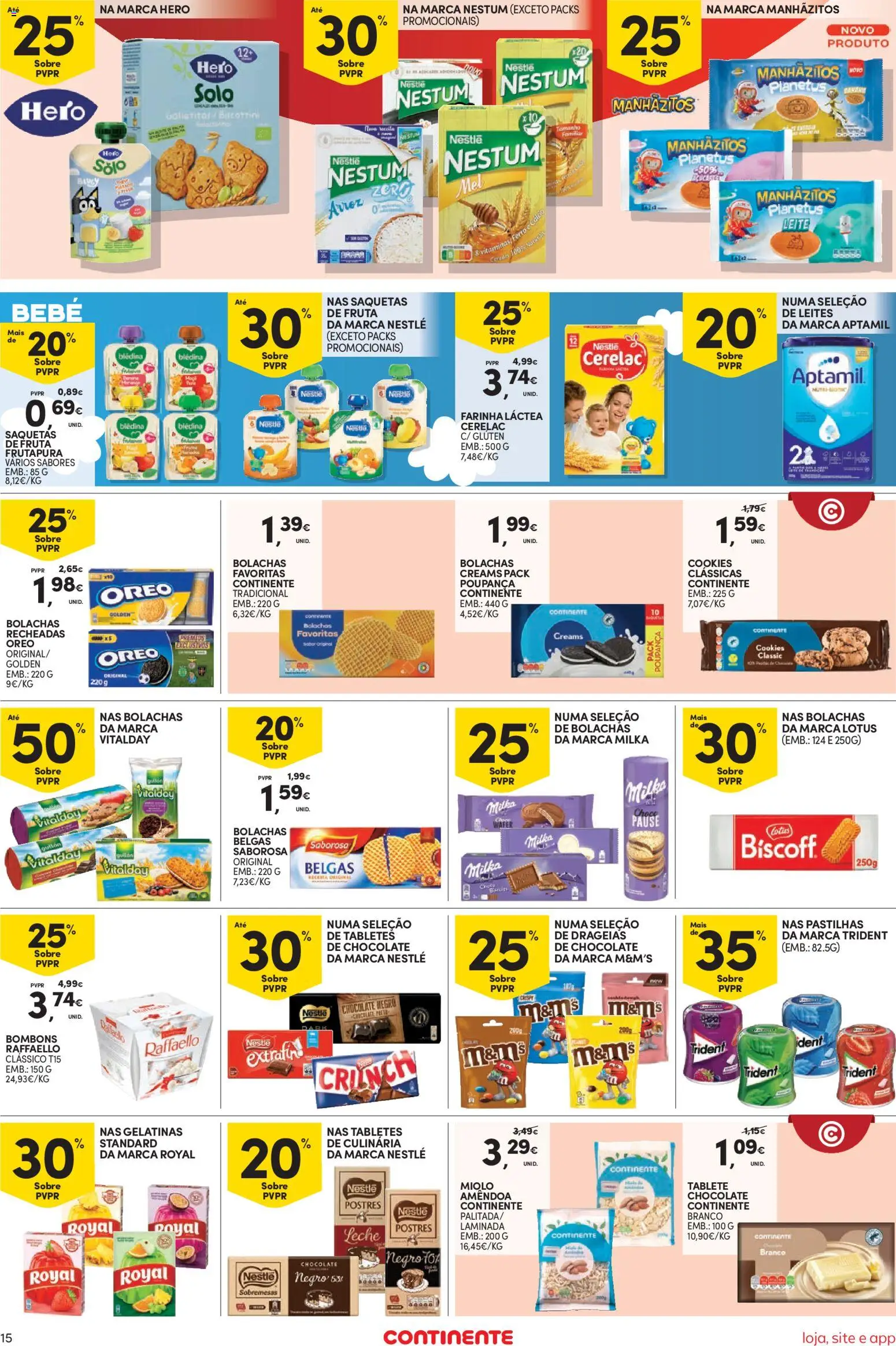 Continente Semanal Continente Bom Dia │ válido de 21/07/2026 | Página: 15 | Produtos: Farinha láctea, Ferro, Bolachas, Leite