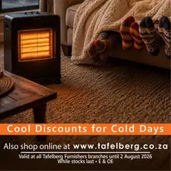 Tafelberg Furnishers specials catalogue – valid from 22/07/2026