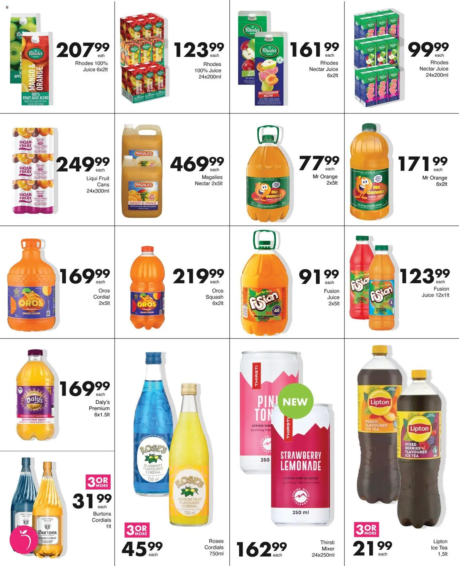 New Save catalogue – valid from 04.05.2026 | Page: 19 | Products: Squash, Juice, Tea, Water