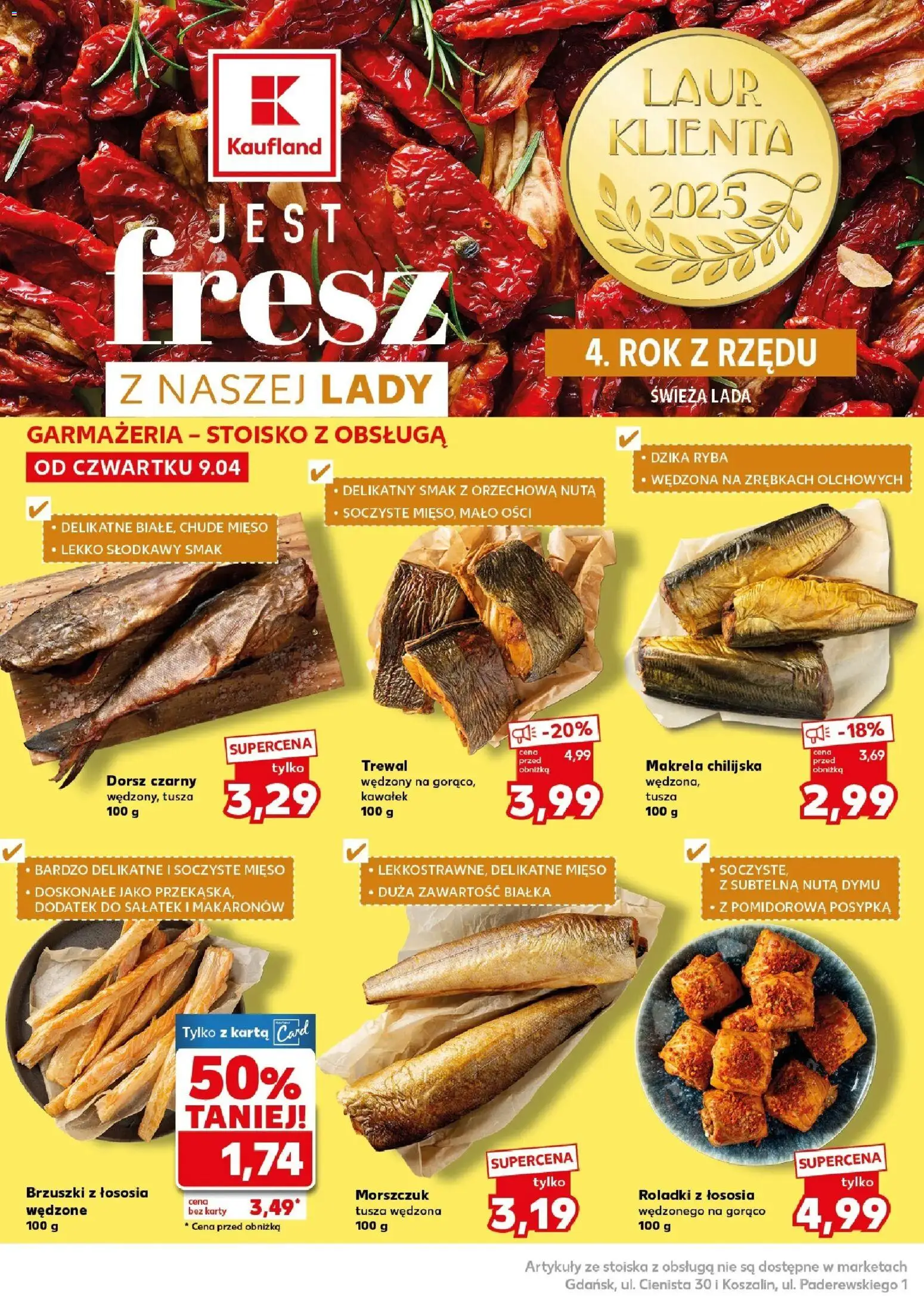 Kaufland gazetka - Super Sobota od 11.04.2026 | Strona: 14 | Produkty: Mięso, Morszczuk, Dorsz czarny, Brzuszki z łososia