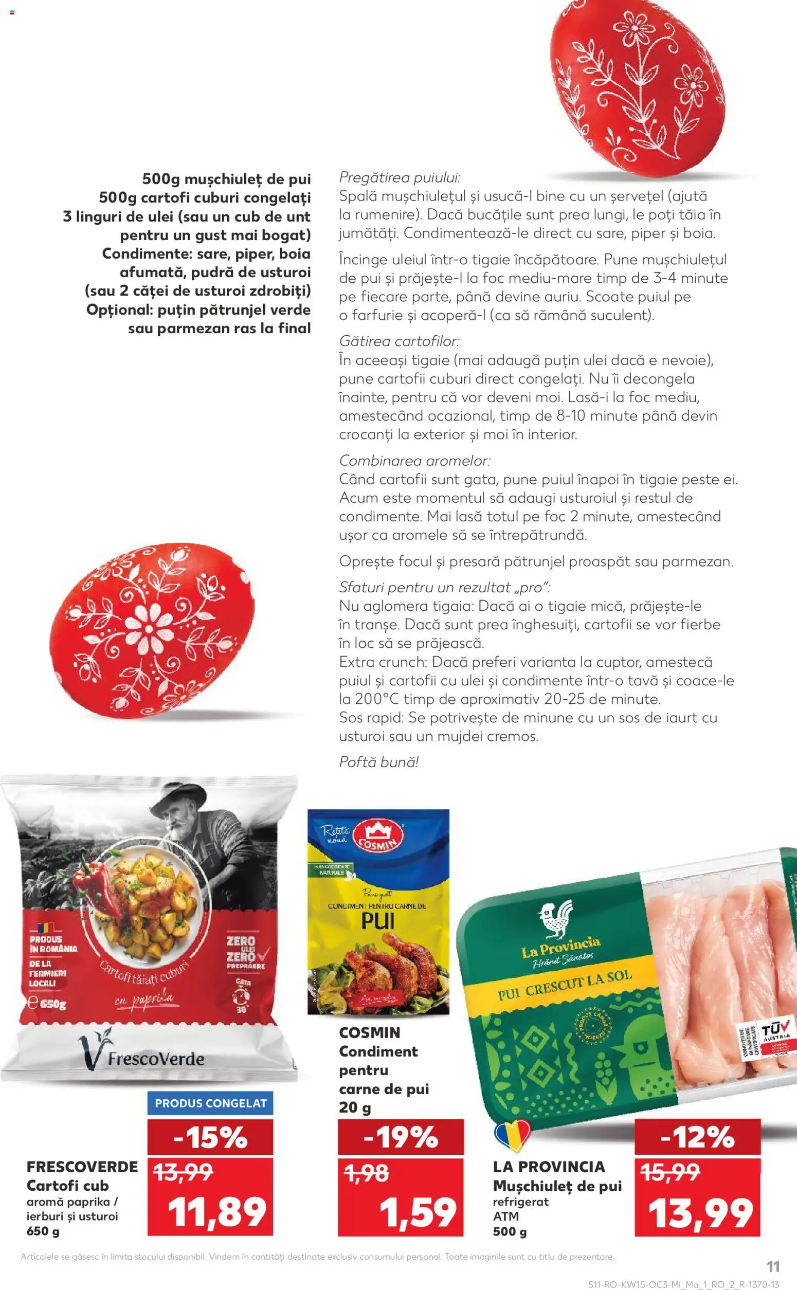 Noul catalog Kaufland – valabil de la 08.04.2026 | Pagină: 11 | Produse: Ulei, Condimente, Piper, Usturoi