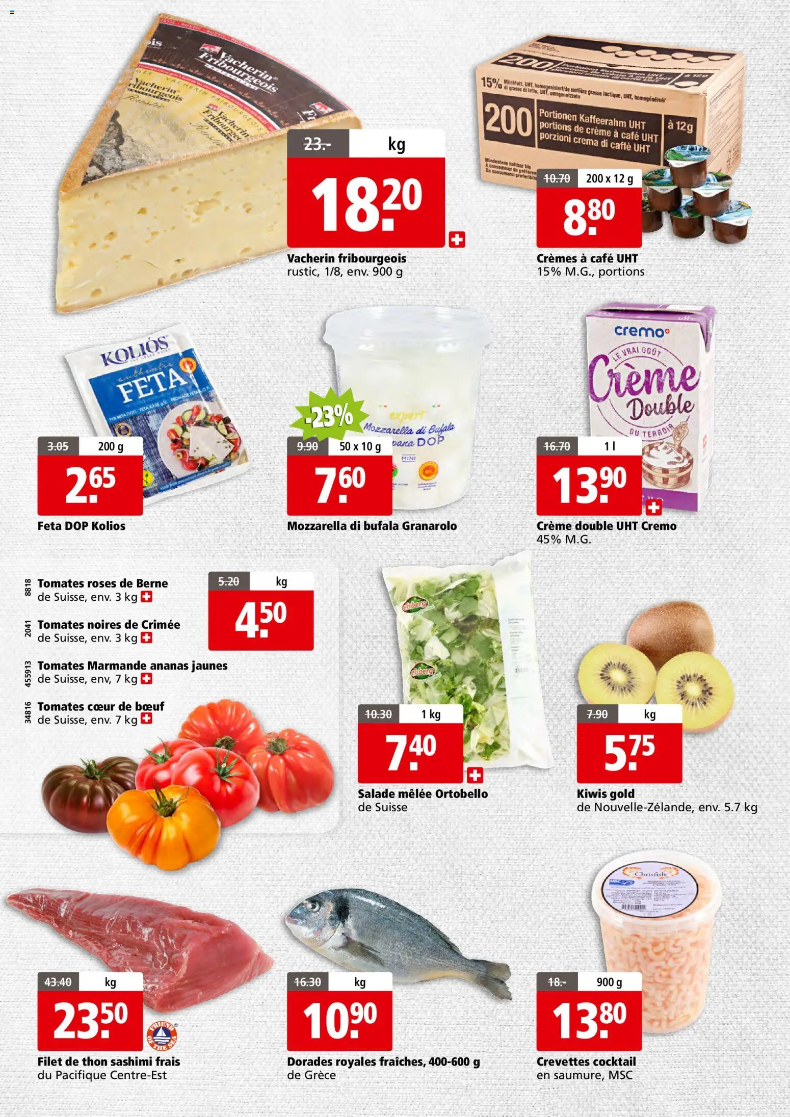 Aligro aktionen Business Chavannes, Matran, Genève, Sion – gültig ab 20.07.2026 | Seite: 2 | Produkte: Feta, Ananas, Creme