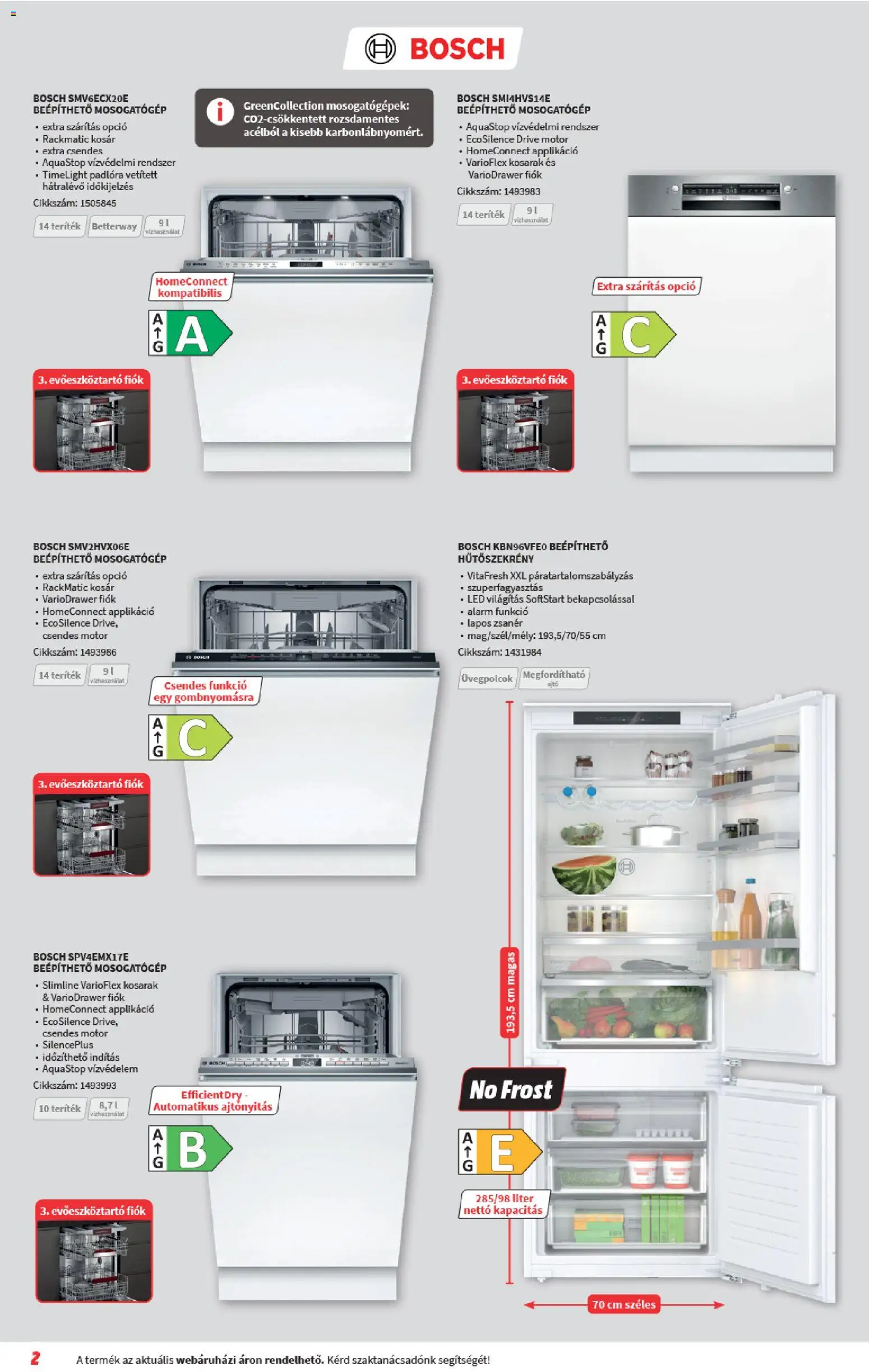 Media Markt akciós ujság - amely érvényes a következő dátumtól: 06.05.2026 | Oldal: 2 | Termékek: Evőeszköztartó, Hűtőszekrény, Mosogatógép, Kosár