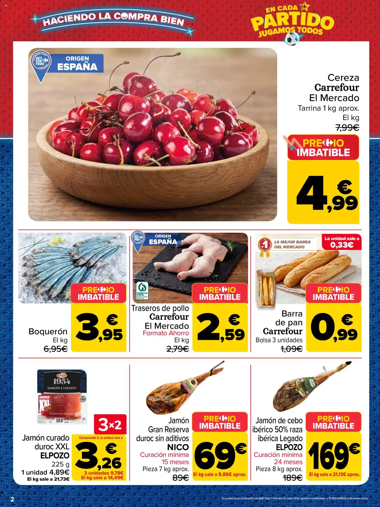 Carrefour Precio Imbatible │ válido desde el 29.05.2026 | Página: 2 | Productos: Pan, Jamón, Té, Bolsa