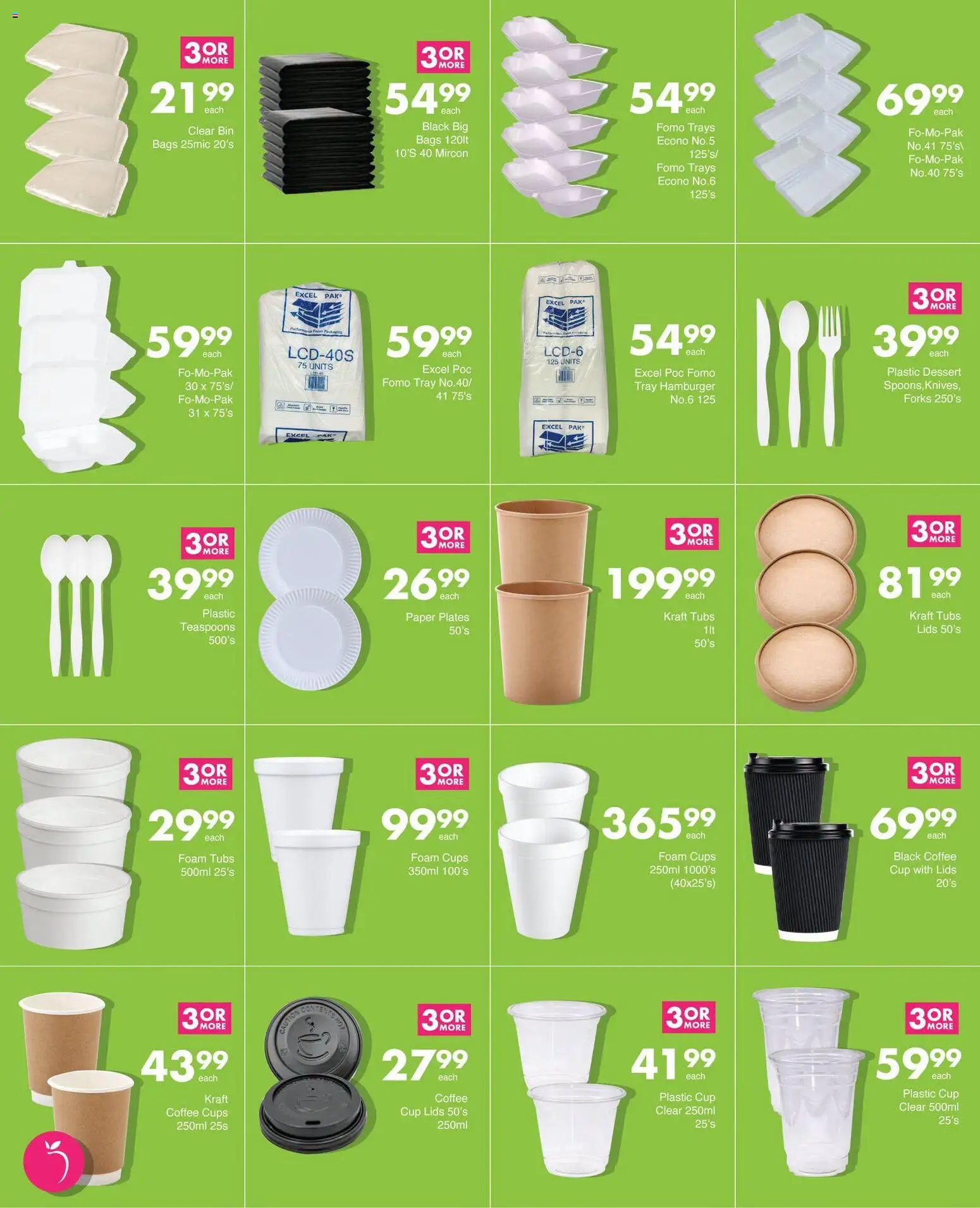 New Save catalogue – valid from 08/07/2026 | Page: 18 | Products: Tray, Coffee, Foam, Paper