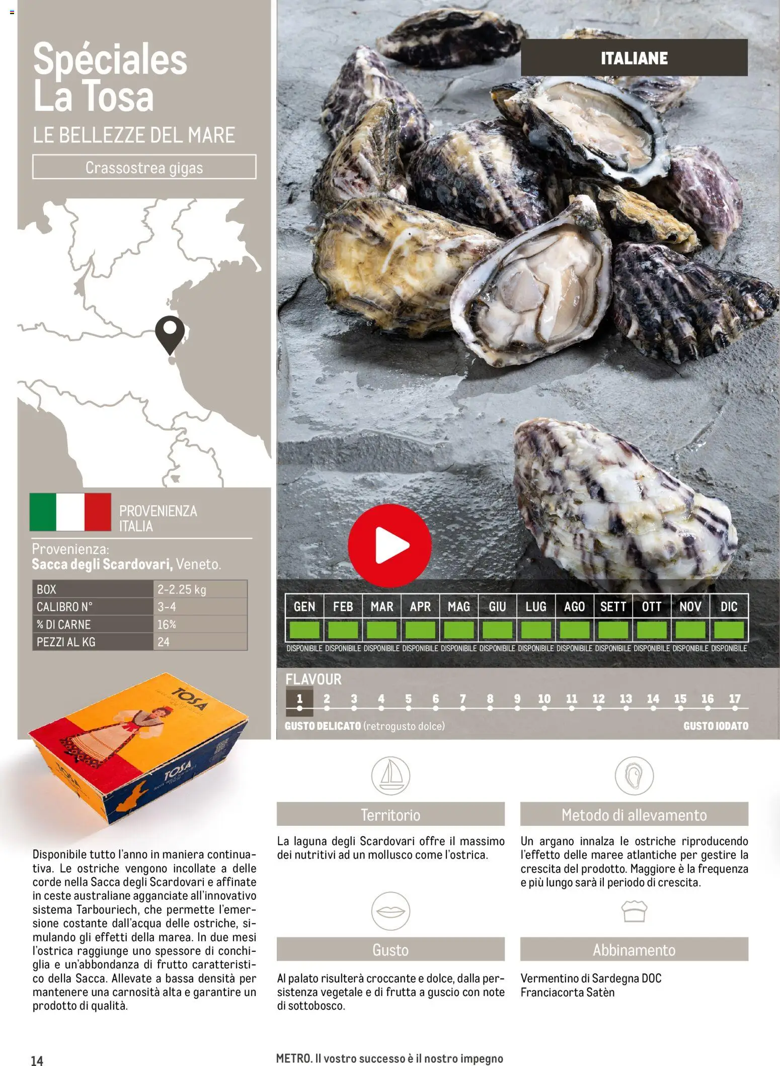 Volantino Metro del 13/06/2025 | Pagina: 14 | Prodotti: Frutta, Carne