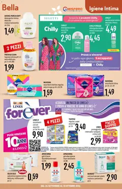 Anteprima del volantino Emisfero volantino Bellezza valido a partire dal 24/09/2026 | Pagina: 19 | Prodotti: Deodorante, Detergente intimo, Detergente, Intimo