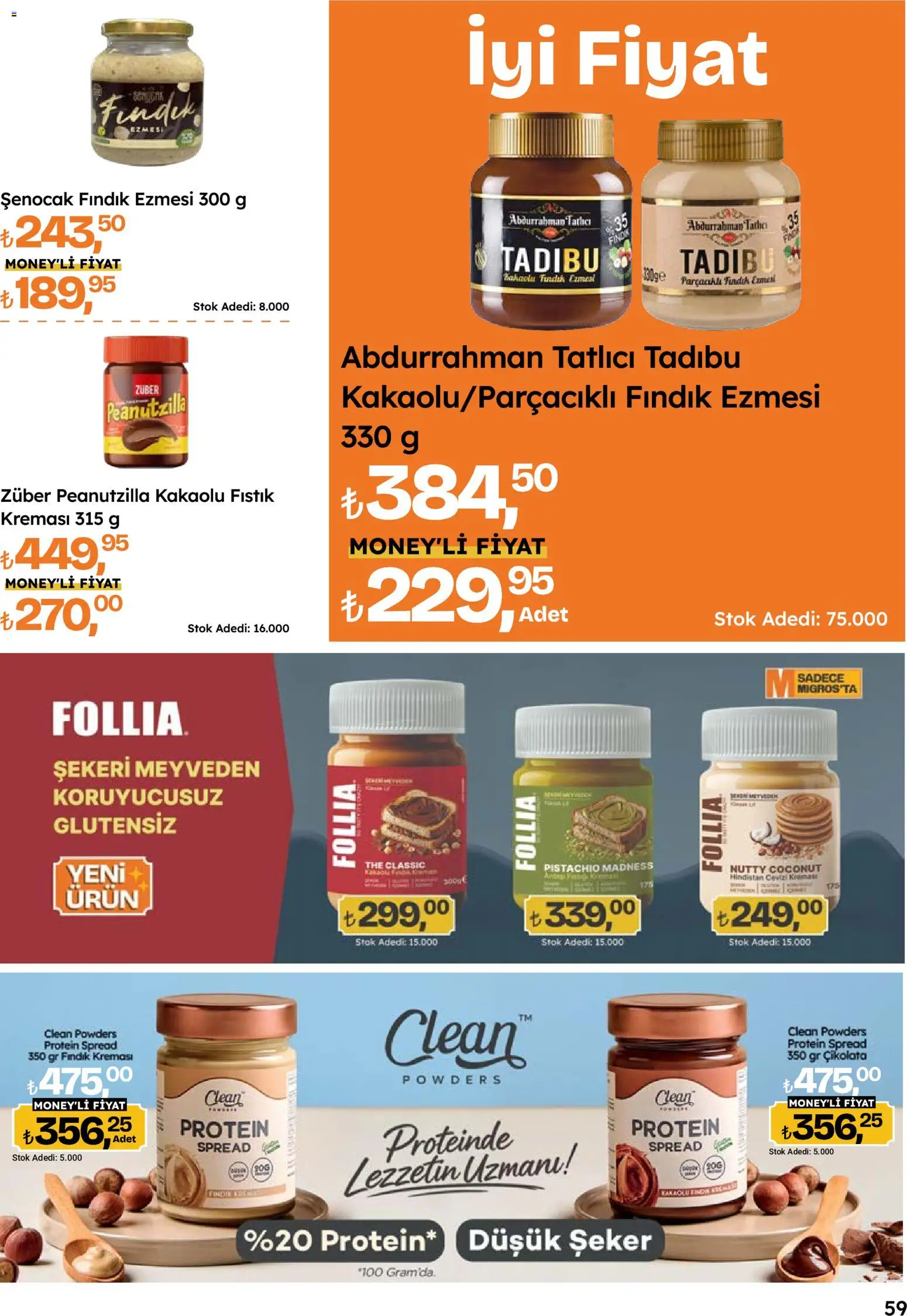 Migros Katalog - 5M Migroskop Dijital - 05 Ekim 2026 tarihinden itibaren geçerlidir | Sayfa: 59 | Ürünler: Fıstık, Hindistan Cevizi, Şeker, Fındık