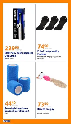 Náhled letáku Action leták od 17.06.2026 | Strana: 26 | Produkty: Zubní kartáček, Ponožky, Elektrický zubní kartáček