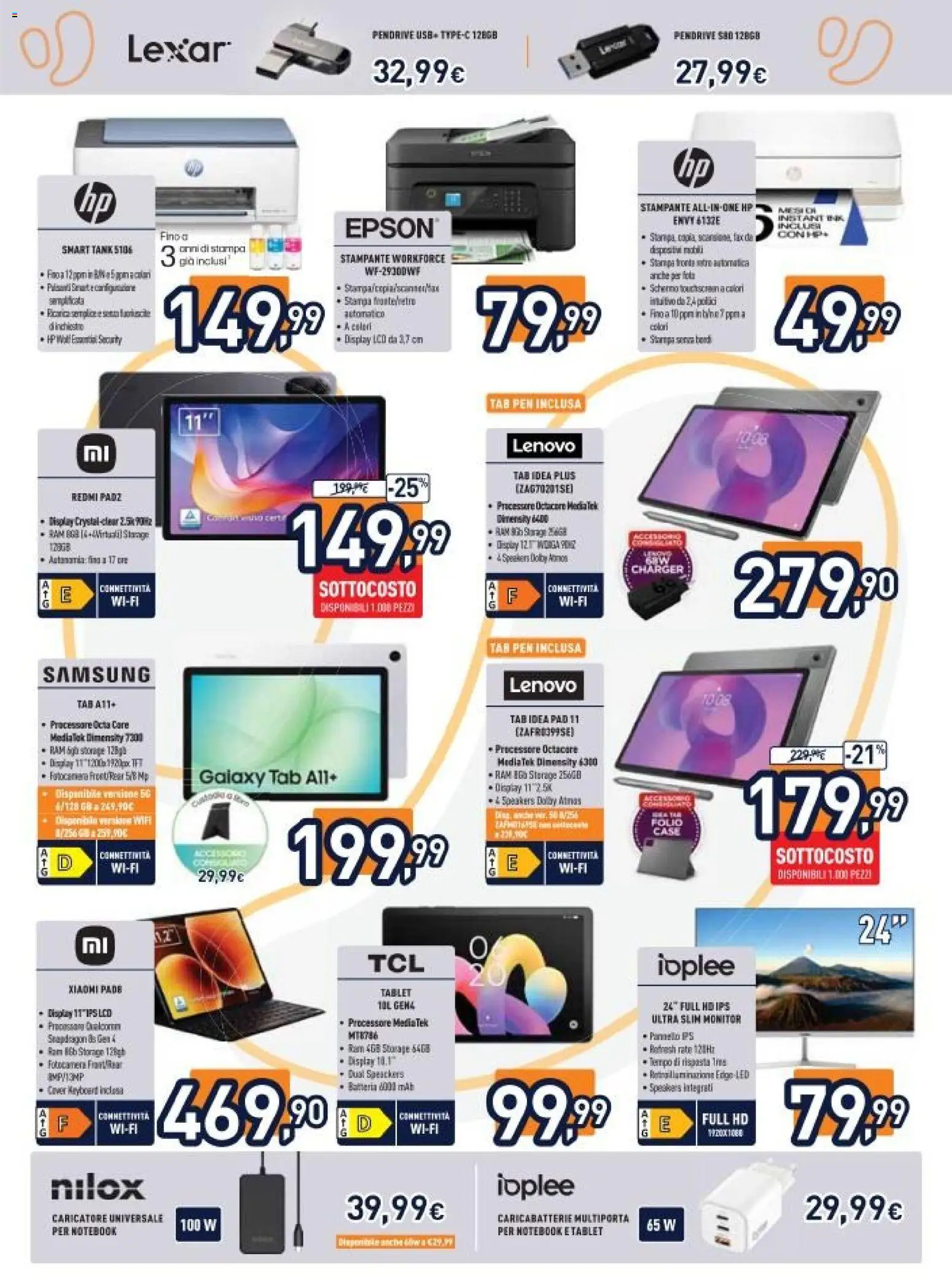 Volantino Unieuro del 22.05.2026 | Pagina: 17 | Prodotti: Notebook, Fotocamera, Batteria, Caricabatterie