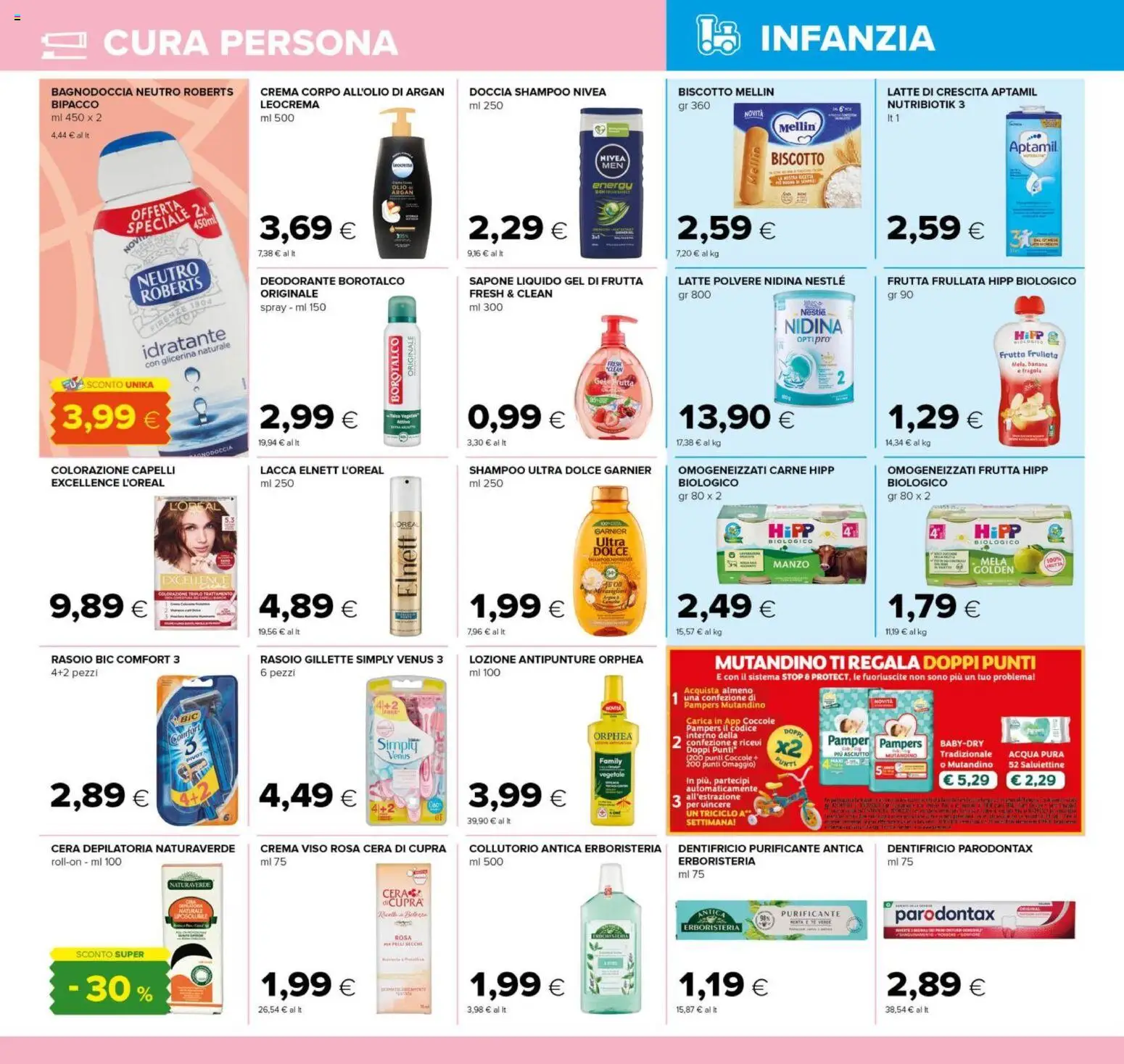 Volantino Tigre del 07.05.2026 | Pagina: 18 | Prodotti: Talco, Acqua, Frutta, Pampers