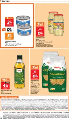 Netto - Prévisualisation de Netto catalogue valide à partir de 29/09/2026 | Page: 14 | Produits: Huile d'olive vierge extra, Thon, Prise, Bouteille