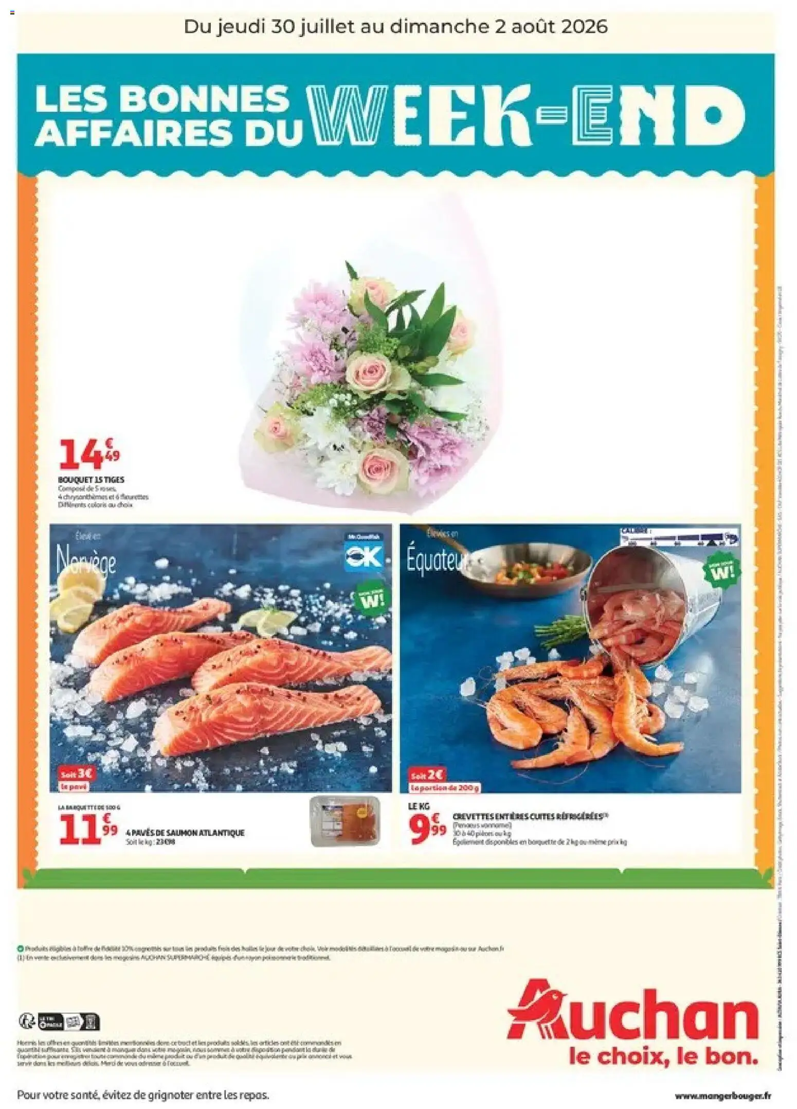 {H1} | Page: 2 | Produits: Crevettes, Saumon