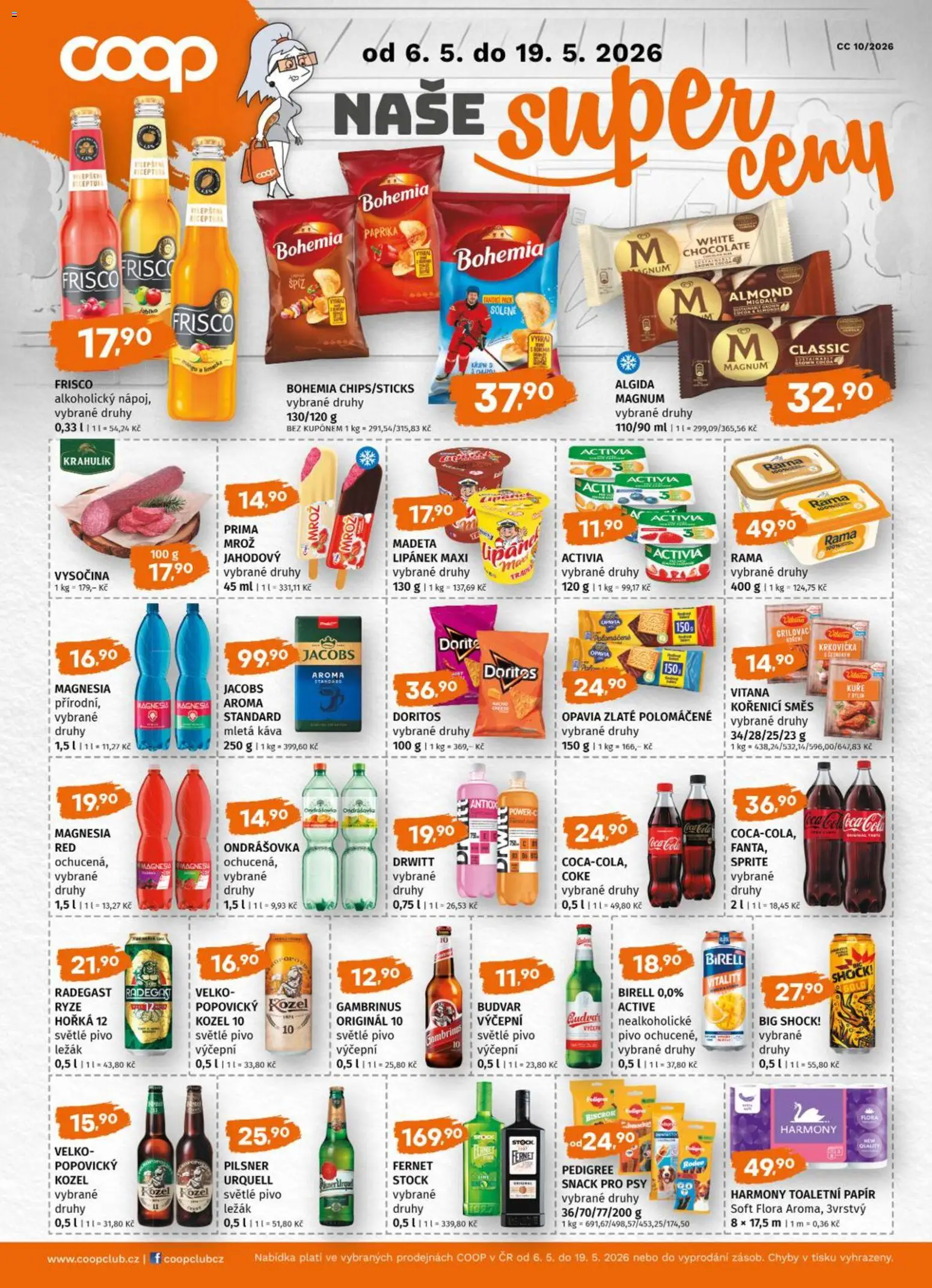 Trefa leták od 13.05.2026 | Strana: 9 | Produkty: Ondrášovka, Kozel 10, Pedigree, Radegast