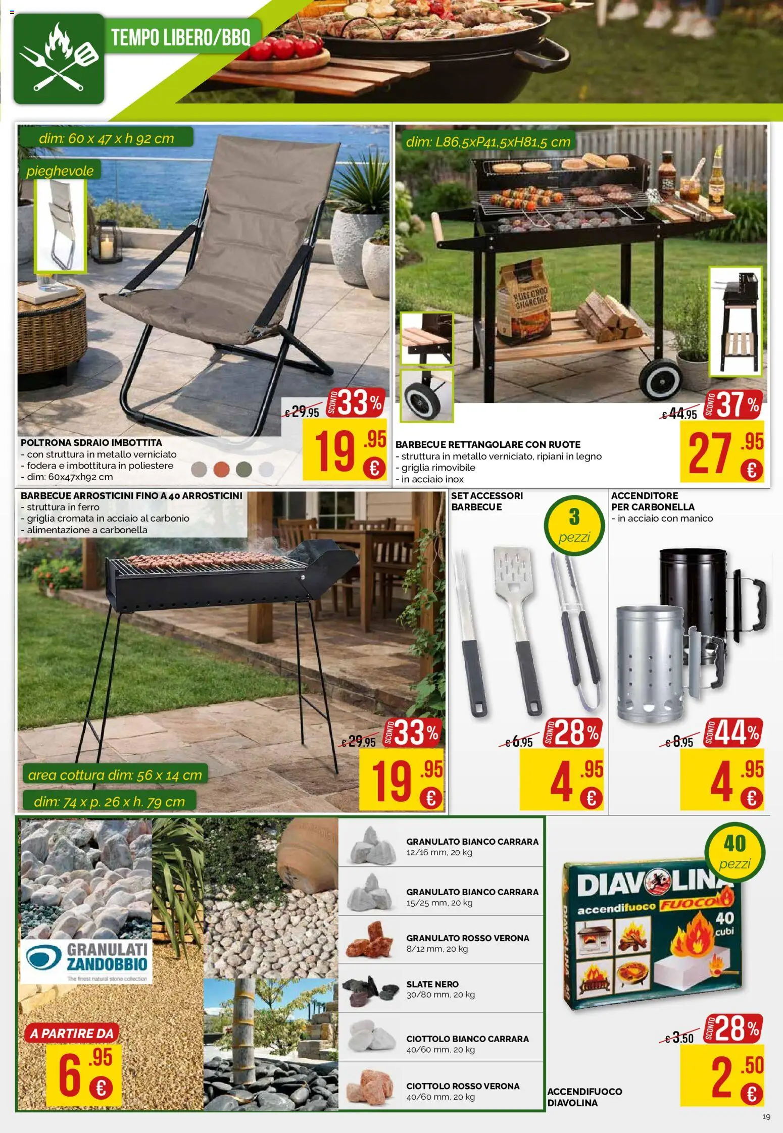 Volantino La Prealpina del 16/07/2026 | Pagina: 19 | Prodotti: Barbecue, The, Griglia, Arrosticini