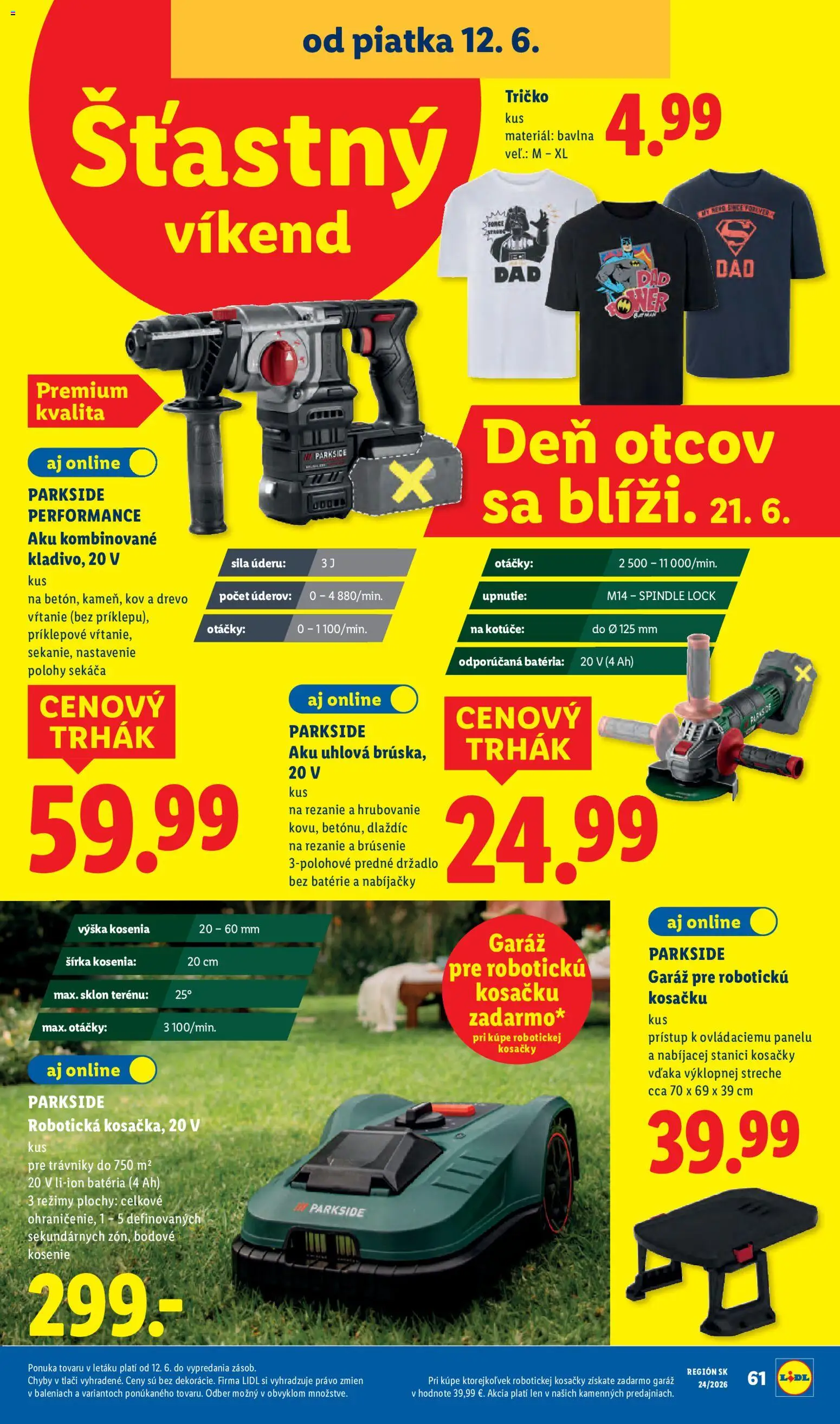 Nové Lidl akcie – leták je platný od 08.06.2026 | Strana: 92 | Produkty: Kosačky, Aku, Parkside, Parkside aku