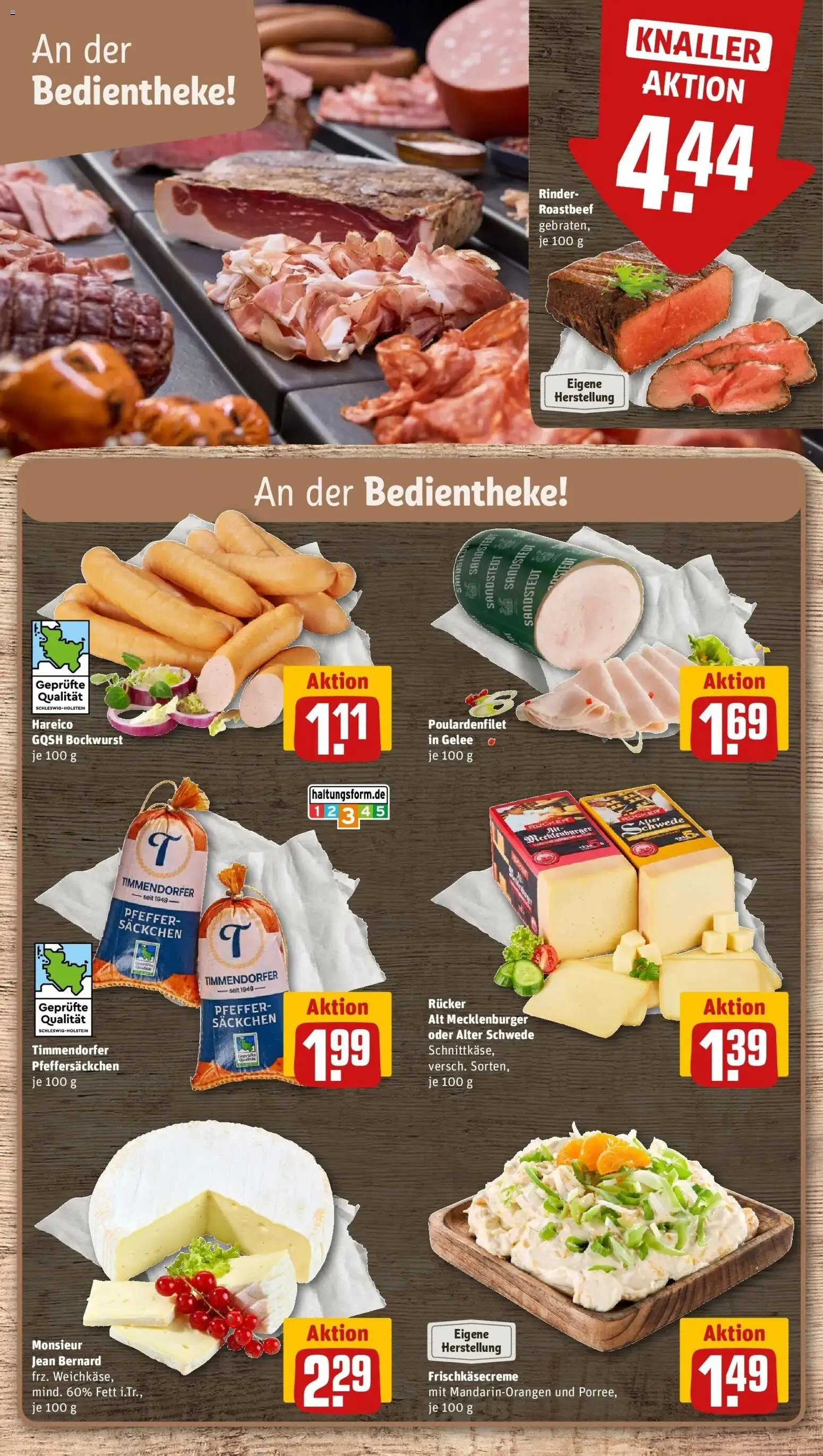 Rewe Prospekt Braunschweig / Watenbüttel – gültig ab 13.07.2026 | Seite: 11 | Produkte: Bockwurst, Roastbeef, Pfeffer