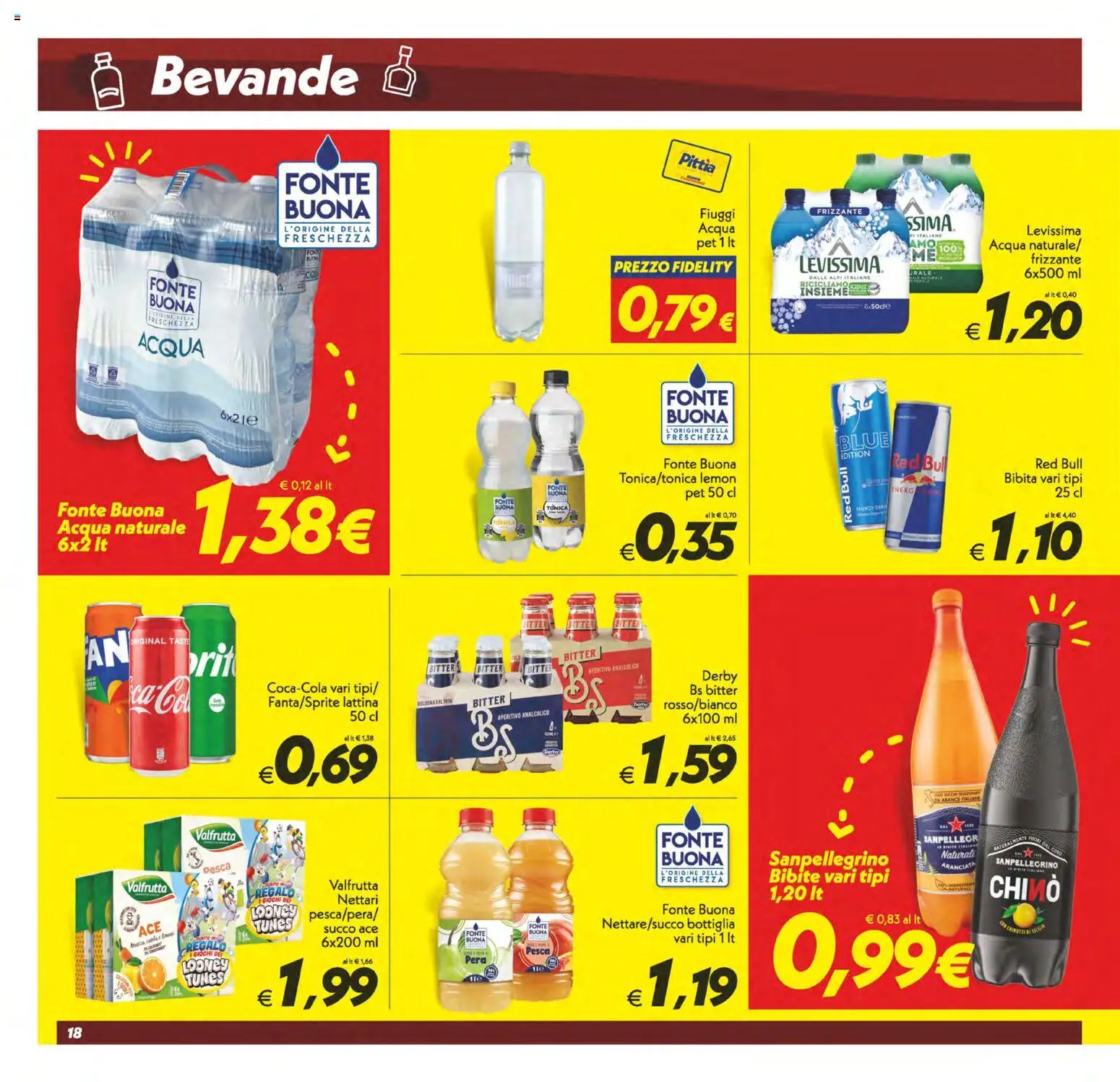 Volantino SuperConveniente del 13/10/2026 | Pagina: 18 | Prodotti: Acqua, Bevande, Pesca, Pera