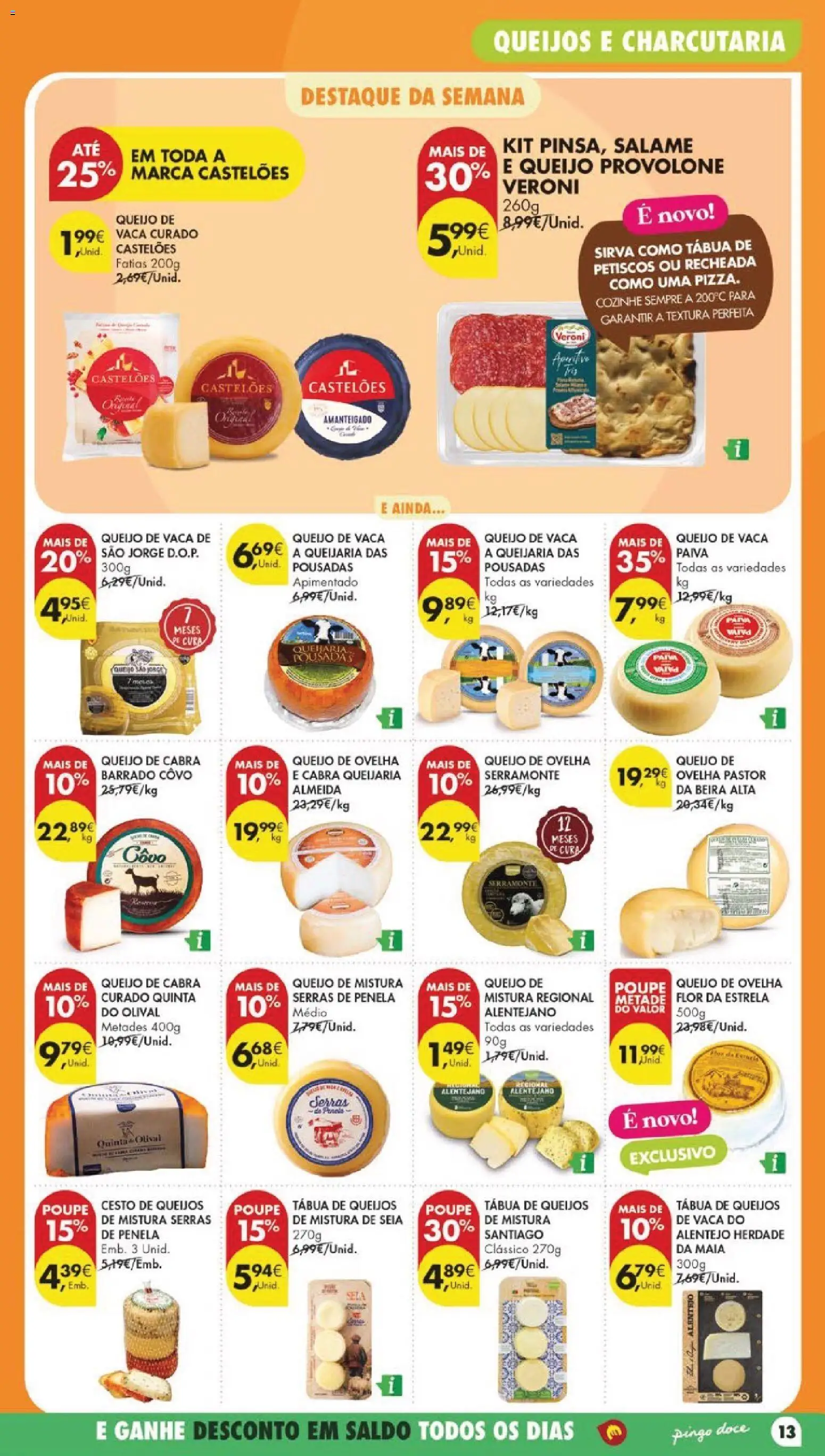 Pingo Doce folheto │ válido de 07/07/2026 | Página: 17 | Produtos: Tábua, Queijo, Salame
