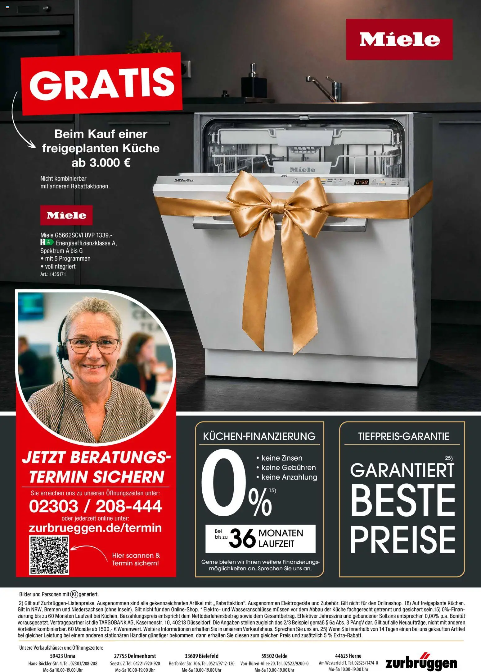 Zurbrüggen Küchen Tauschaktion – gültig ab 10.10.2026 | Seite: 4 | Produkte: Miele, Küche, Bilder, Uhr