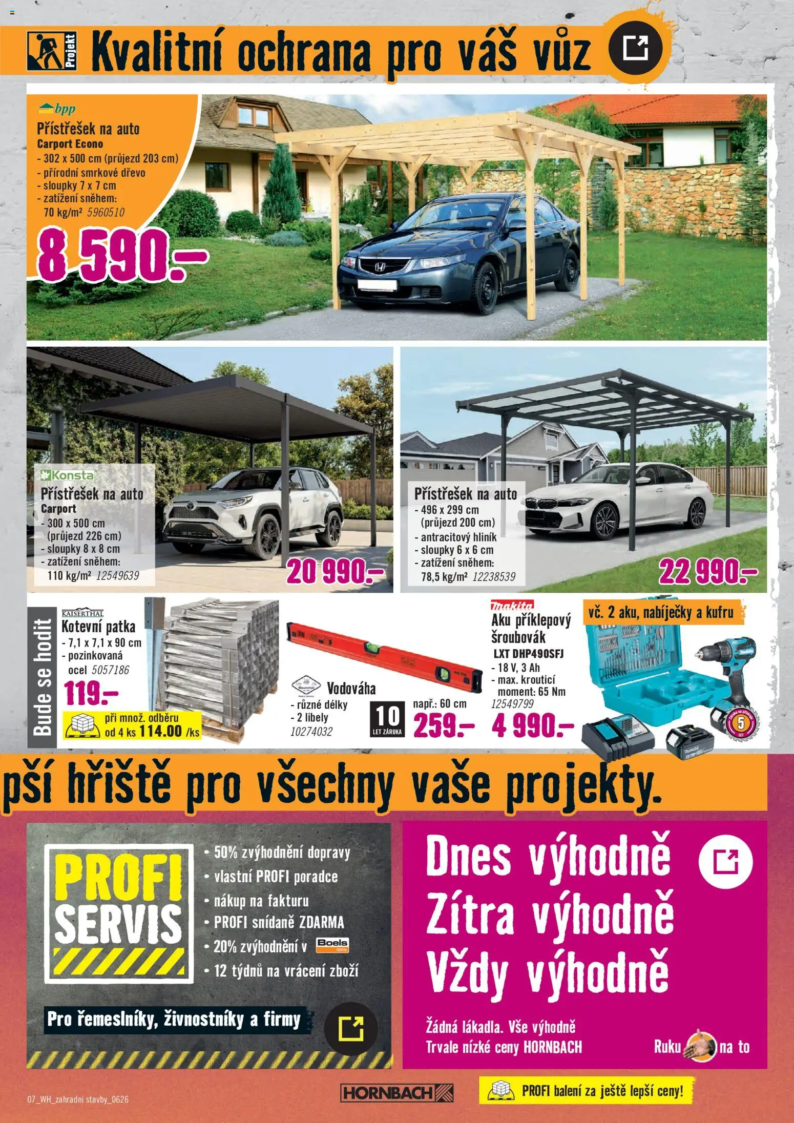 HORNBACH leták - Zahradní stavebniny od 27.05.2026 | Strana: 7 | Produkty: Šroubovák