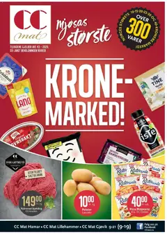 Forhåndsvisning av CC Mat kundeavis gyldig fra 19/10/2026