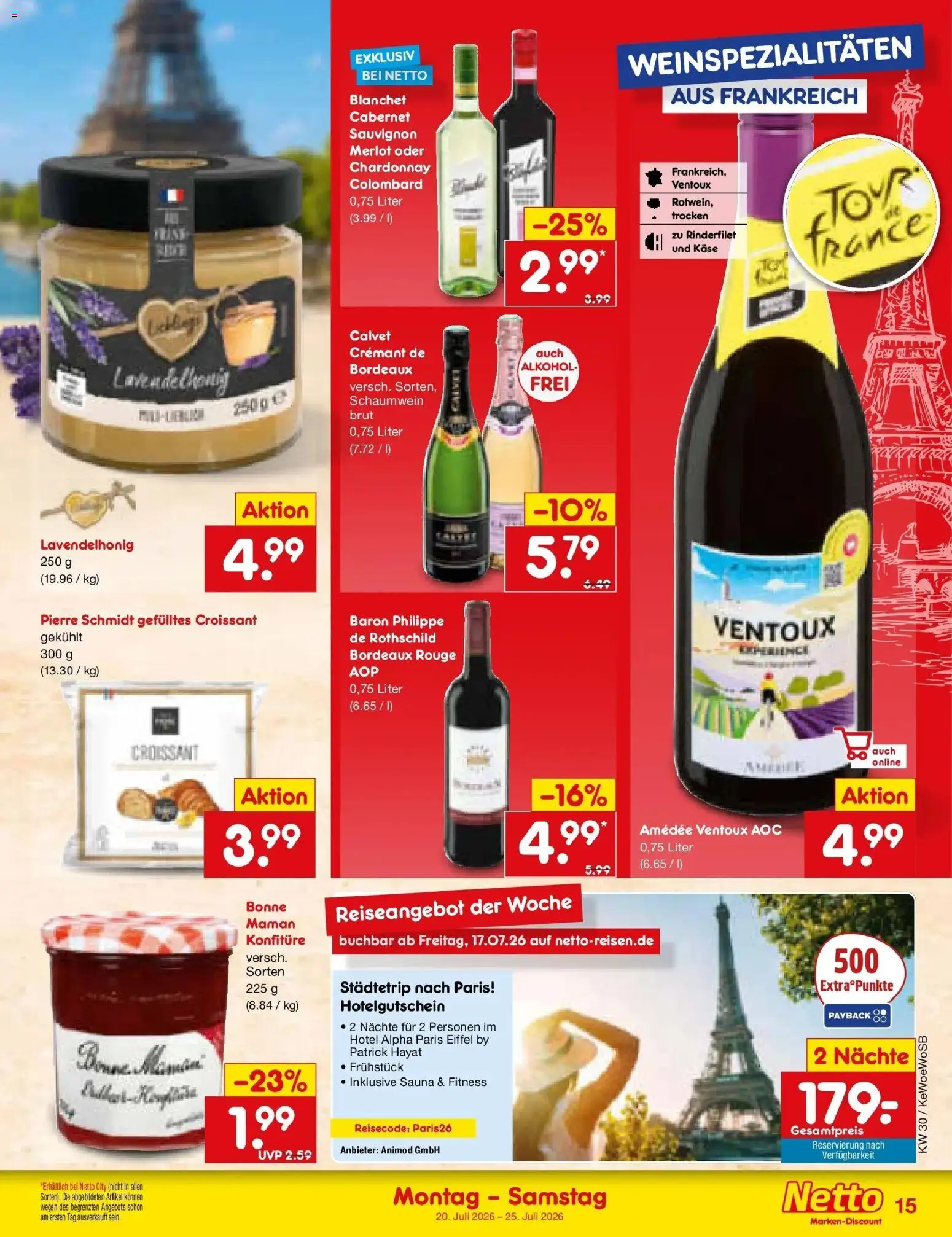 Netto Marken-Discount Prospekt Gemmingen – gültig ab 20.07.2026 | Seite: 25 | Produkte: Käse, Rinderfilet, Rouge, Croissant