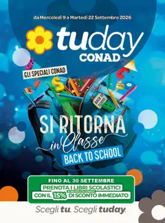 Anteprima del volantino Conad volantino Tuday Lazio valido a partire dal 09/09/2026