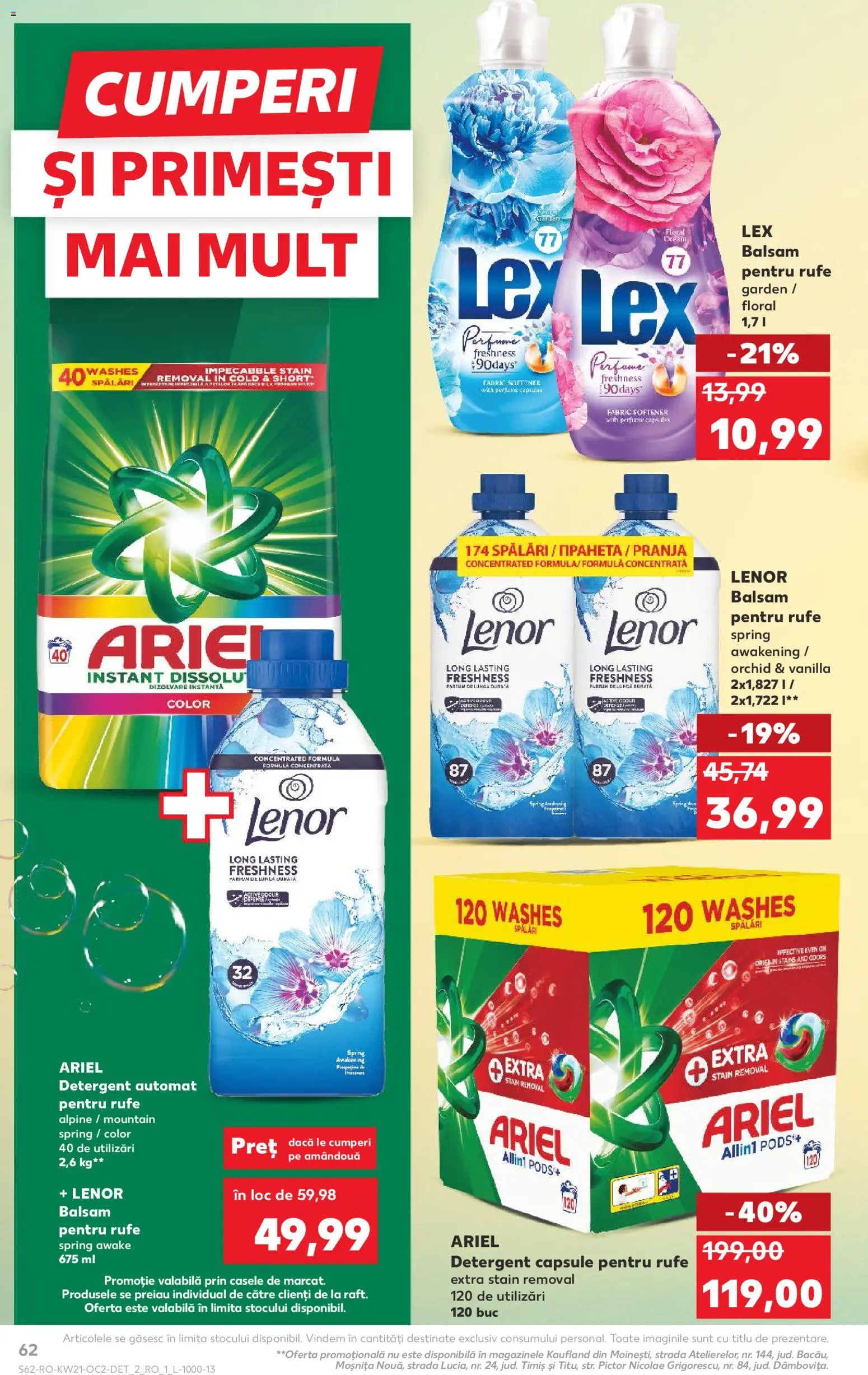 Noul catalog Kaufland – valabil de la 20.05.2026 | Pagină: 62 | Produse: Kedi Ödül Oyuncakları, Parfum, Balsam, Detergent