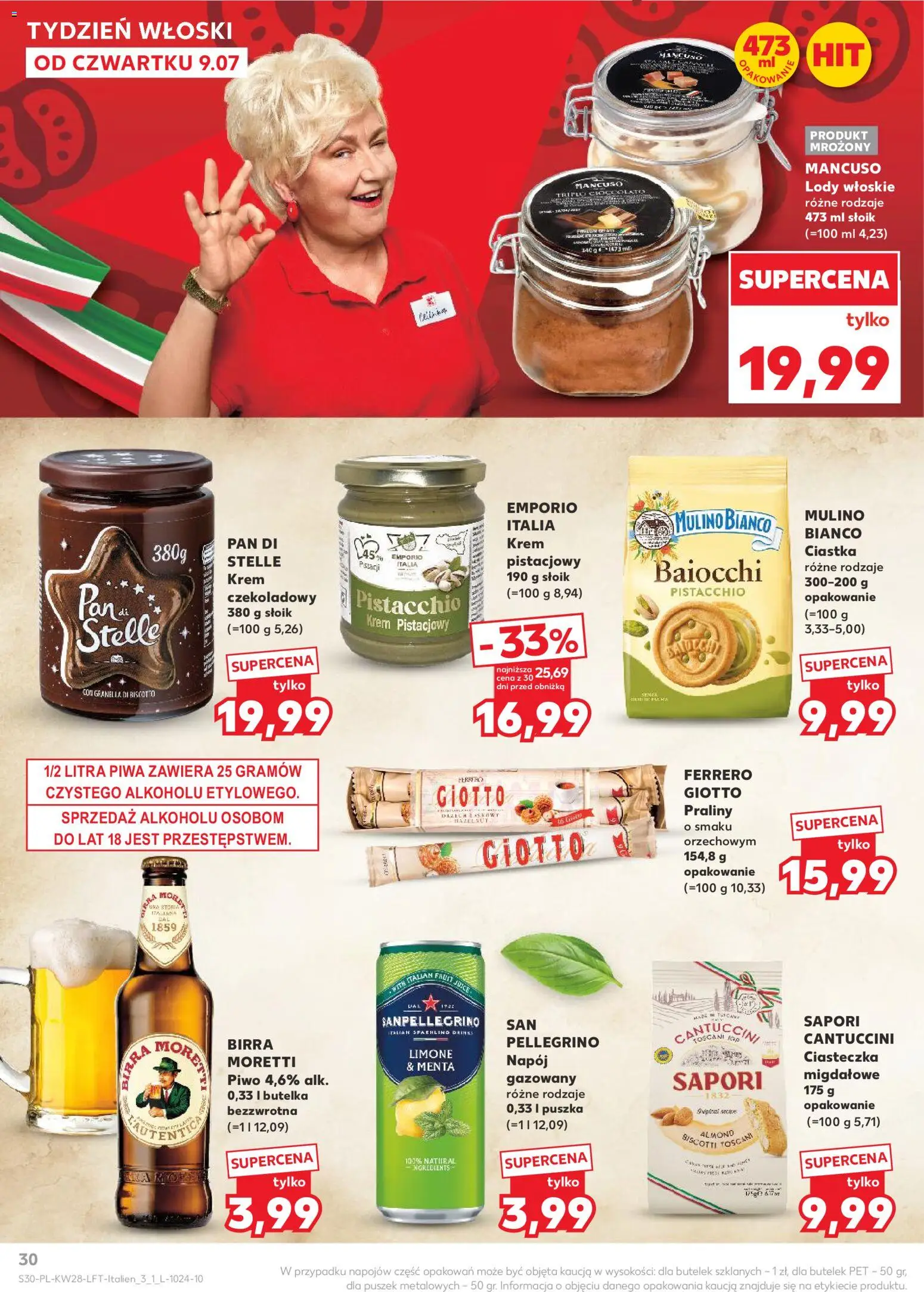 Kaufland Polsko leták od 09.07.2026 | Strana: 30 | Produkty: Krém, Cantuccini