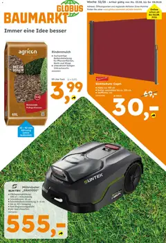 Globus Baumarkt Prospekt ab 03.08.2026 gültig