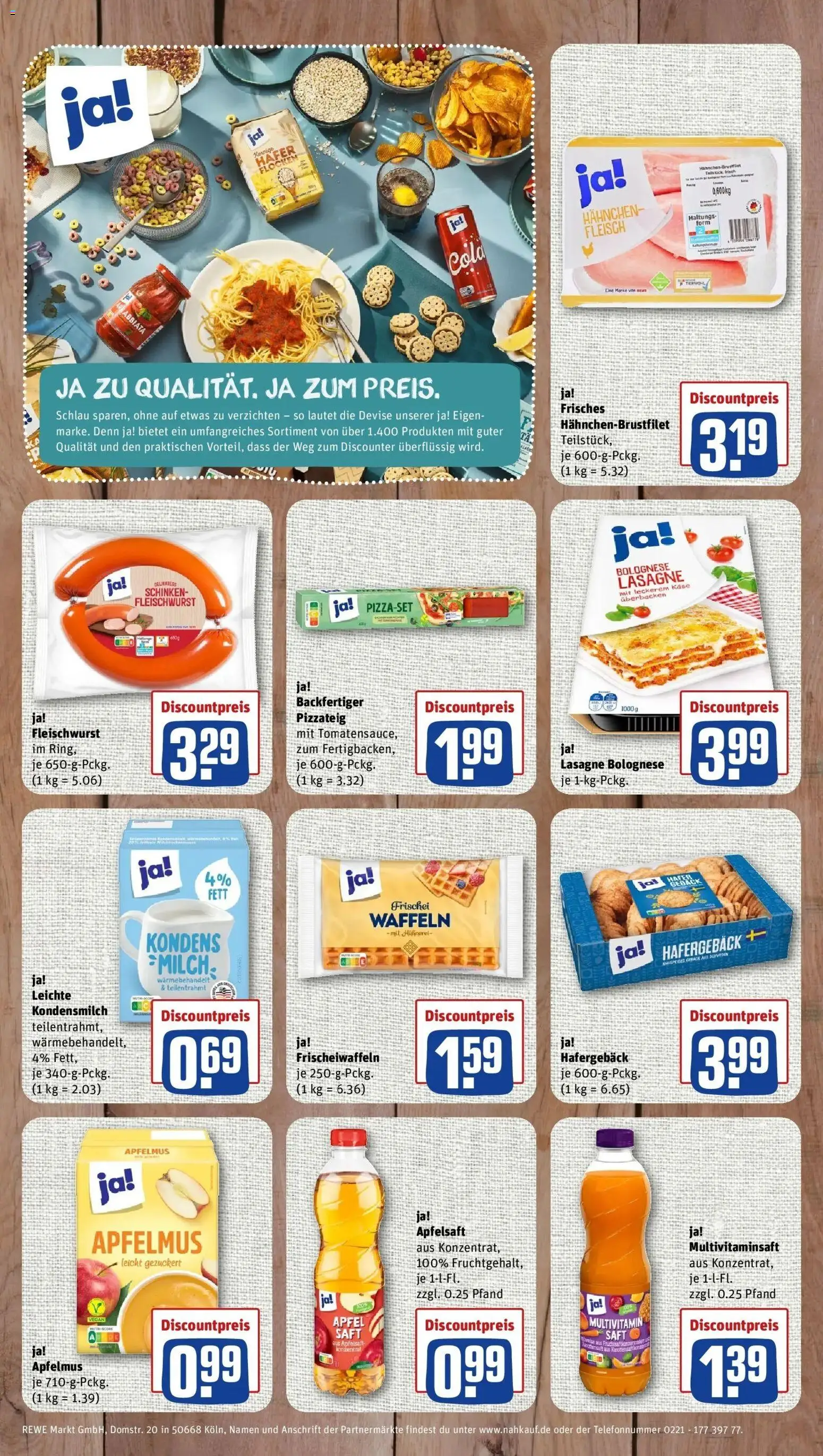 REWE Prospekt ab 21.09.2026 zum Blättern » Angebote | Seite: 8 | Produkte: Hahnchen, Äpfel, Waffeln, Saft