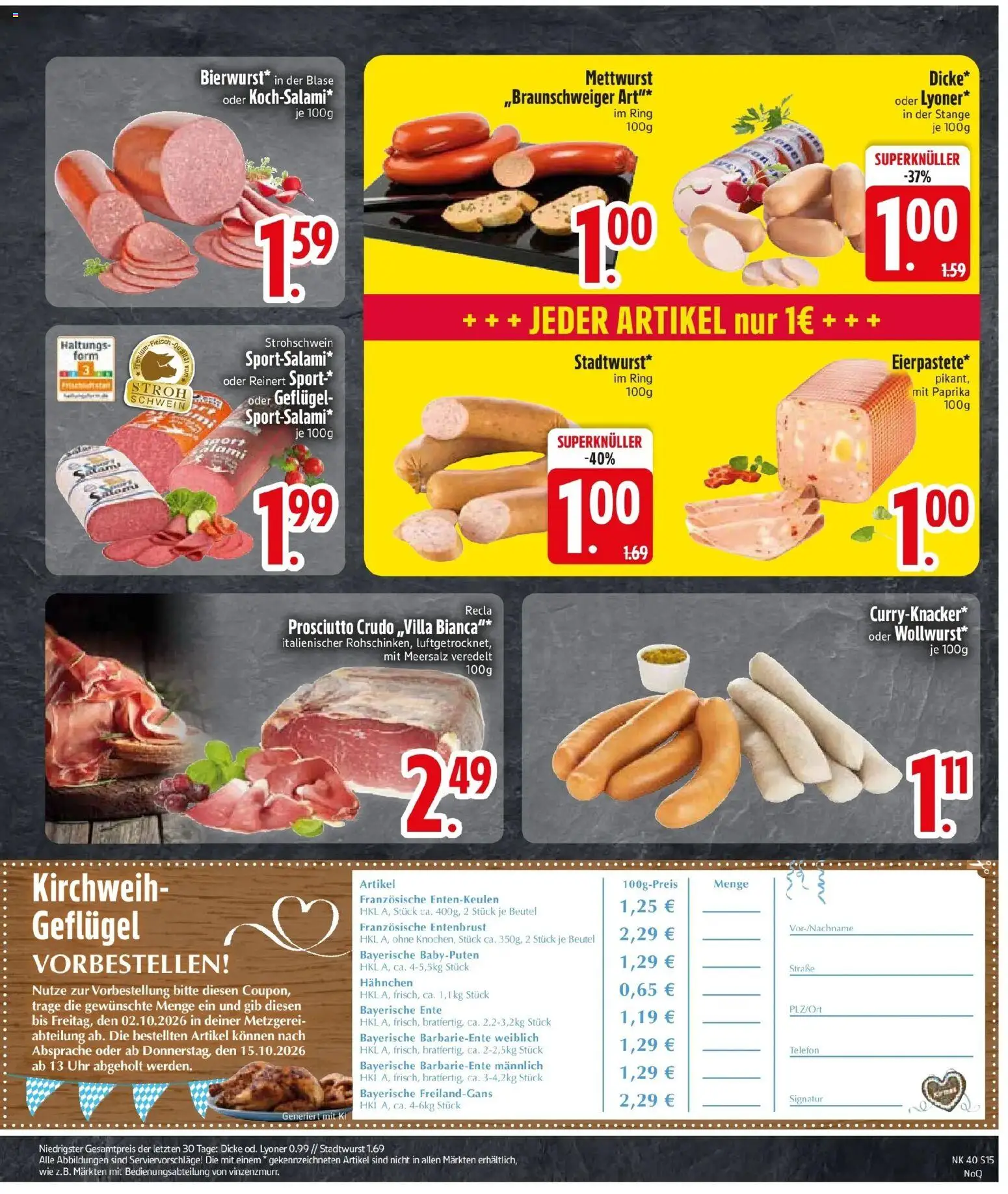 Edeka Prospekt Altmannstein (ab 28.09.2026) » Angebote Online | Seite: 17 | Produkte: Paprika, Telefon, Uhr, Ente
