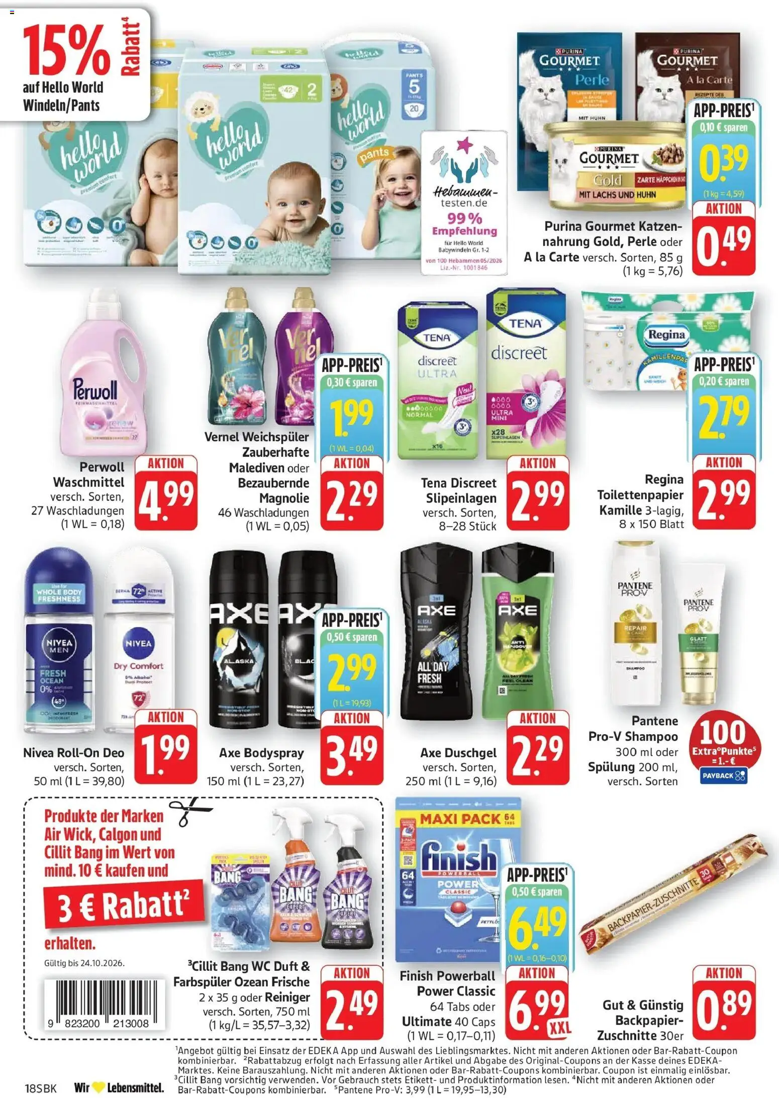 Edeka Prospekt Bad Bergzabern (ab 19.10.2026) » Angebote Online | Seite: 20 | Produkte: Duft, Perwoll, Shampoo, Lachs
