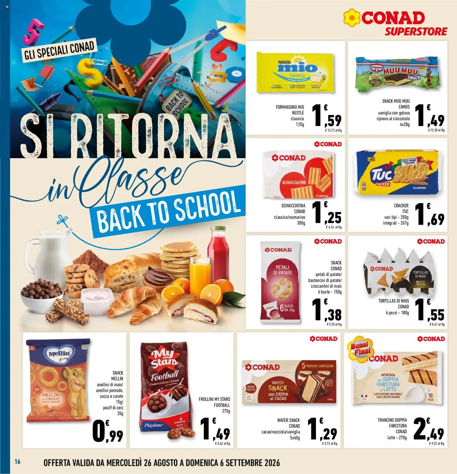Volantino Conad del 26/08/2026 | Pagina: 16