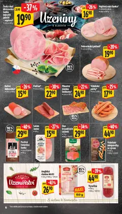 Náhled letáku Vysočina, Vysočina 300 g od 01.07.2026 | Strana: 12 | Produkty: Šunka, Anglická slanina, Uzeniny, Vysočina