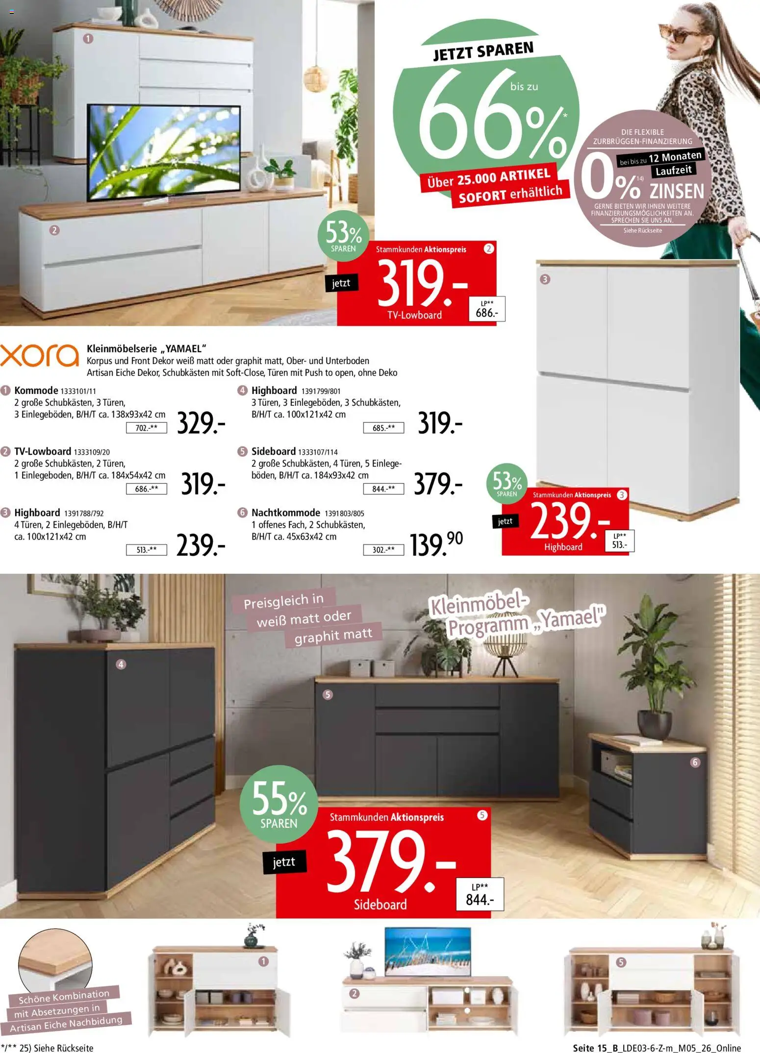 Zurbrüggen Prospekt 	 – gültig ab 28.03.2026 | Seite: 23 | Produkte: Sideboard, HIghboard, Kommode