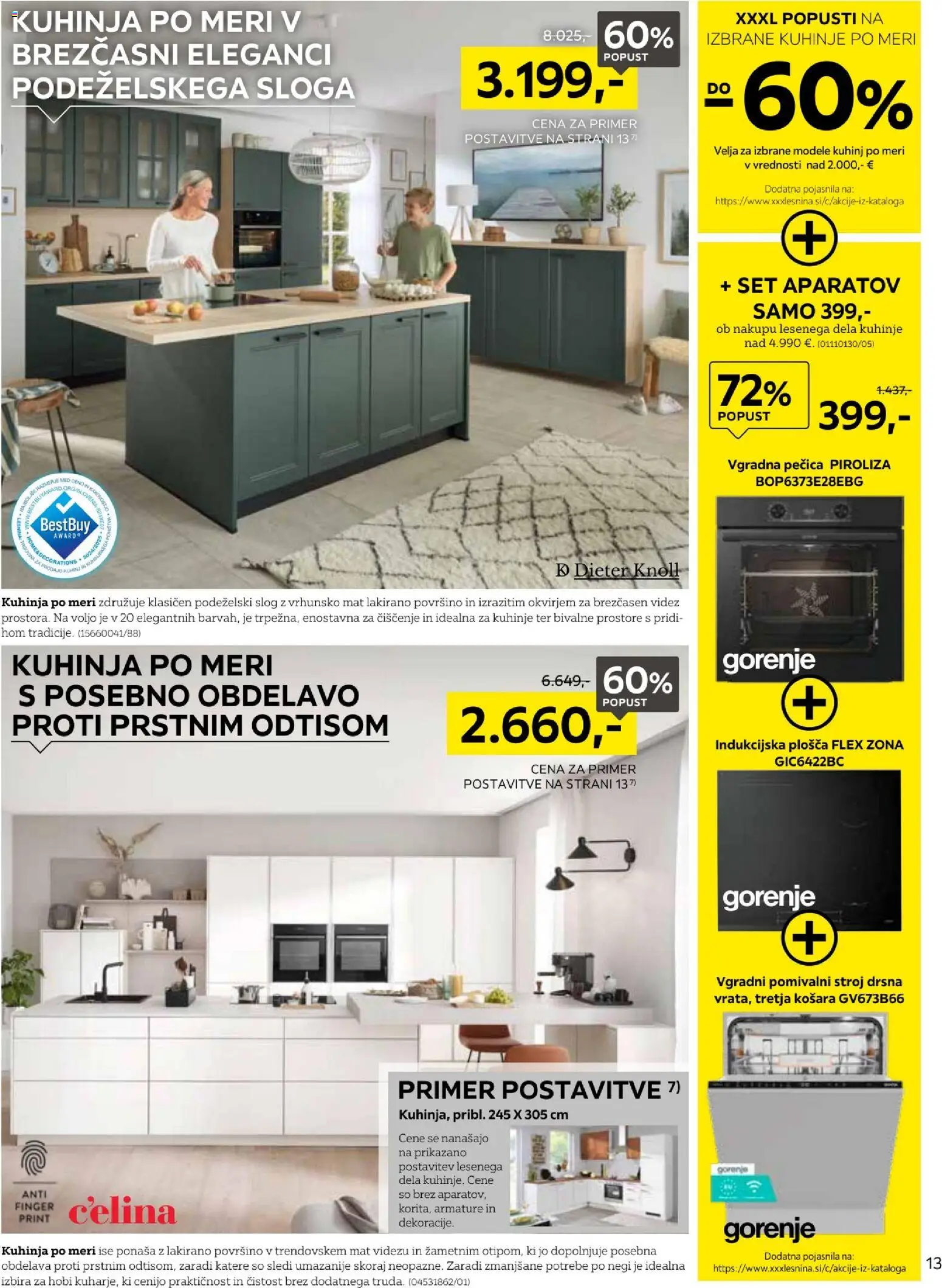 Novi XXXL Lesnina katalog ponudbe – veljaven od 14.09.2026 | Stran: 13 | Izdelki: Pecica, Kuhinja, Vgradni pomivalni stroj, Indukcijska plošča