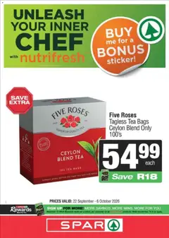 Superspar specials catalogue – valid from 22/09/2026