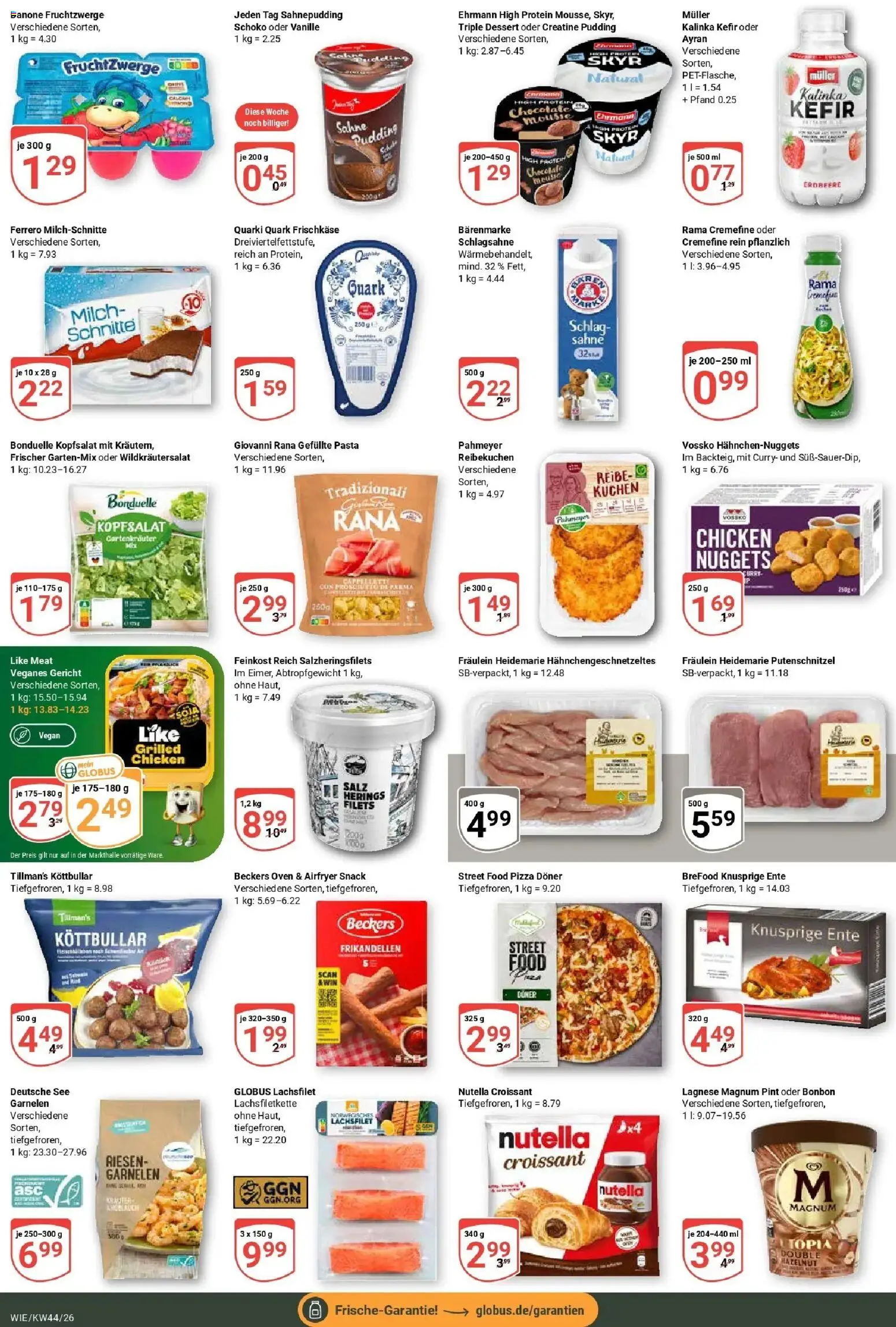 Globus Prospekt Waghäusel (ab 26.10.2026) » Angebote online | Seite: 10 | Produkte: Skyr, Croissant, Like meat, Pasta