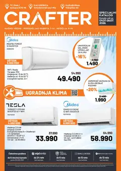 Crafter katalog lime i ventilatori - pregled Crafter kataloga - važi od 01.07.2026