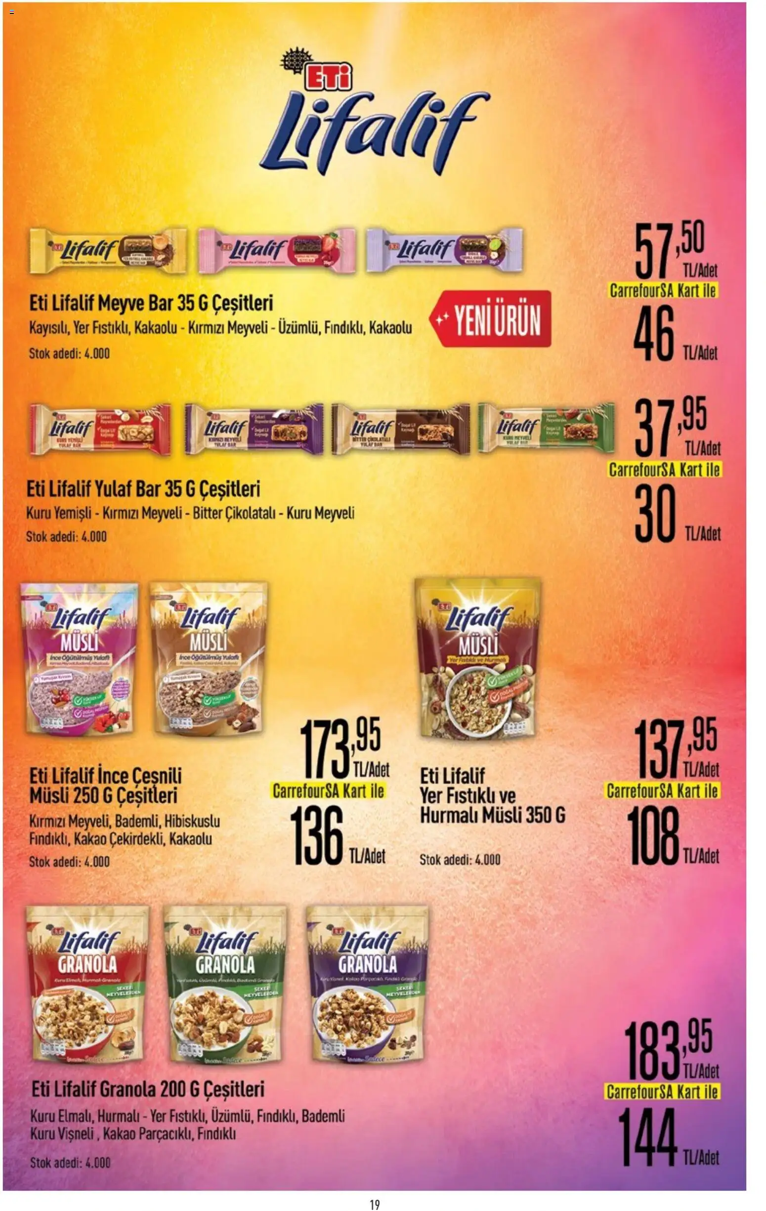 CarrefourSA Katalog - 09 Temmuz 2026 tarihinden itibaren geçerlidir | Sayfa: 19 | Ürünler: Meyve, Yulaf