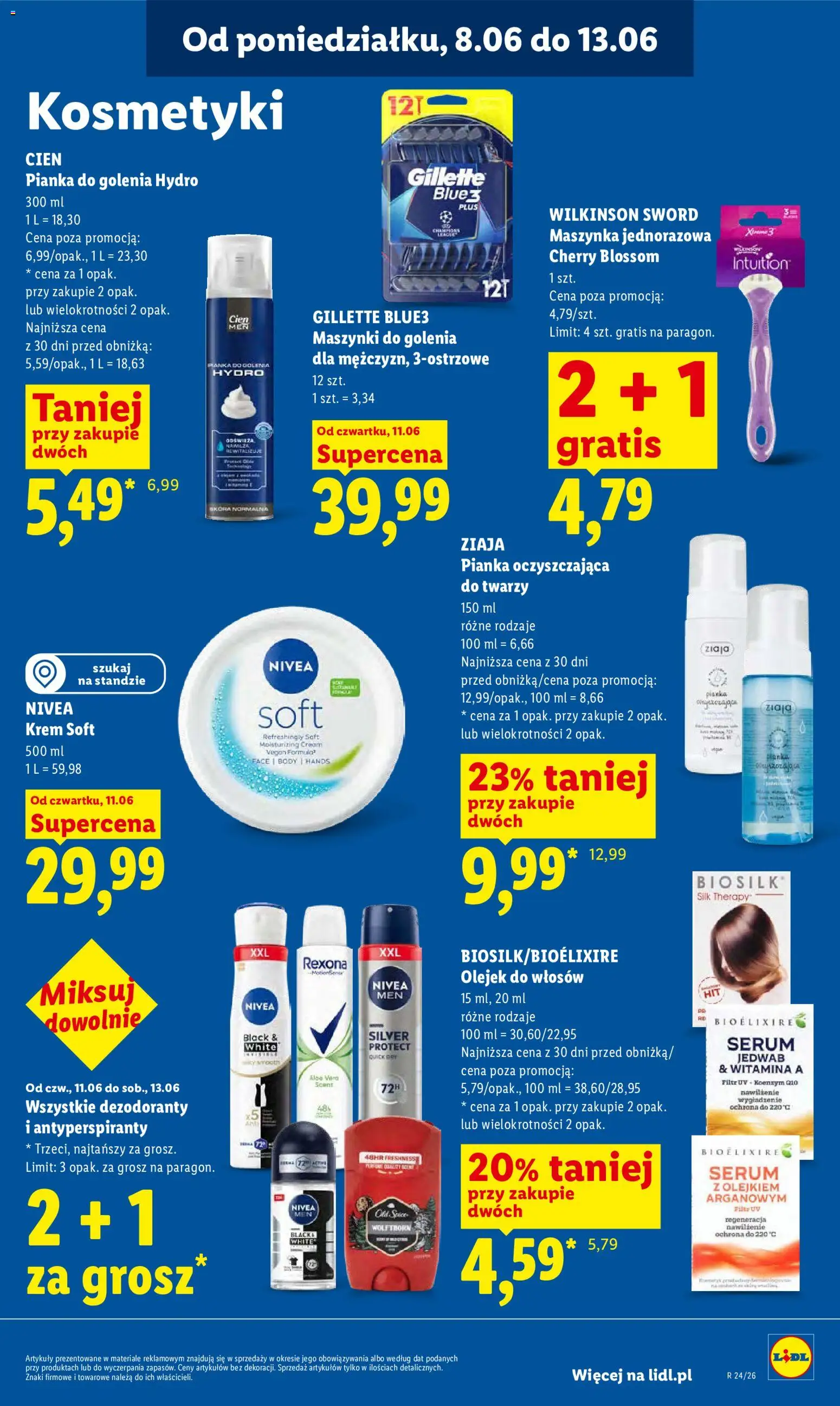 Lidl Polsko leták od 11.06.2026 | Strana: 87 | Produkty: Nivea, Sérum, Krém, Old Spice