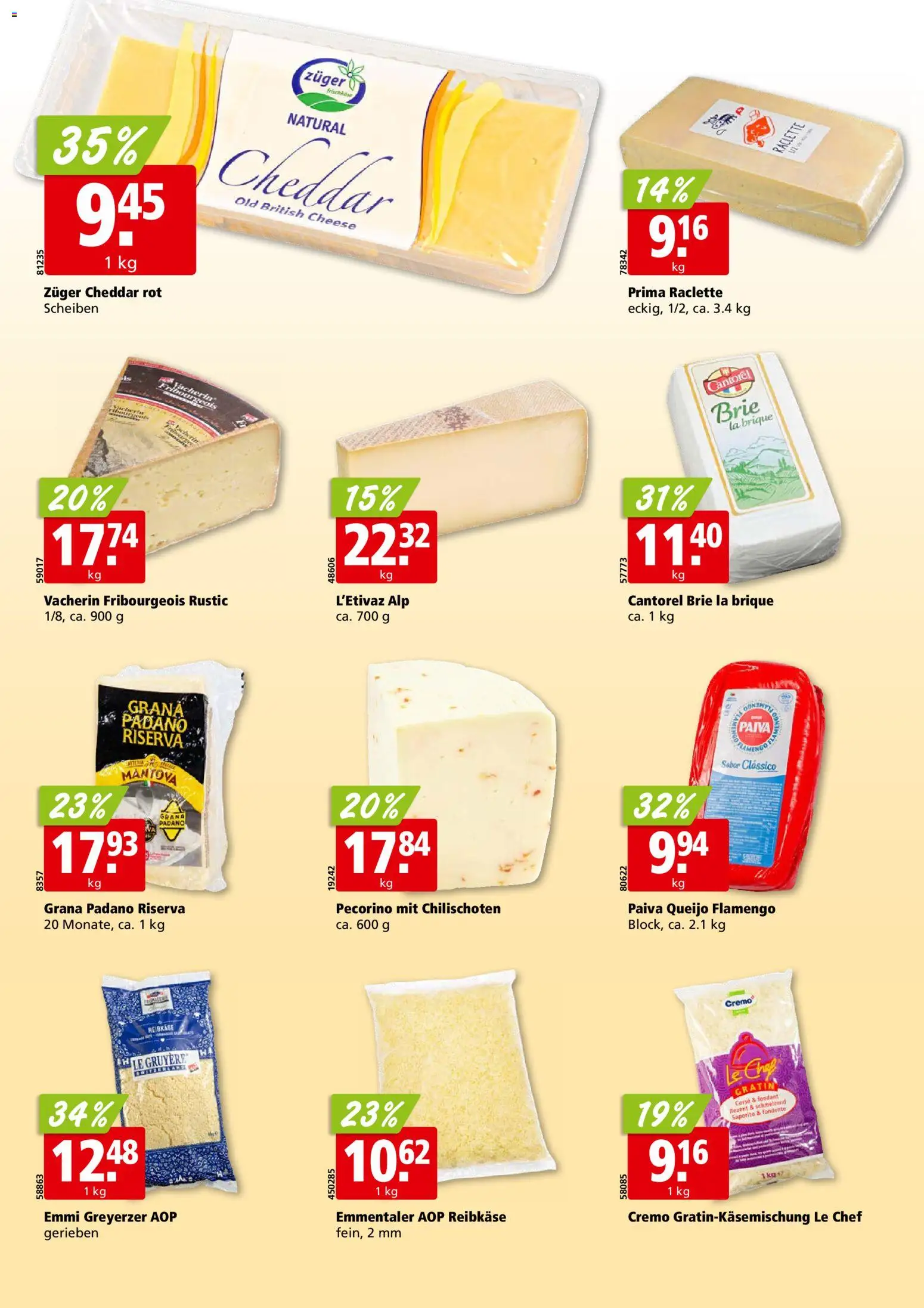 Aligro aktionen Chavannes, Matran, Genf, Sitten – gültig ab 17.08.2026 | Seite: 16 | Produkte: Grana Padano, Frischkäse, Raclette