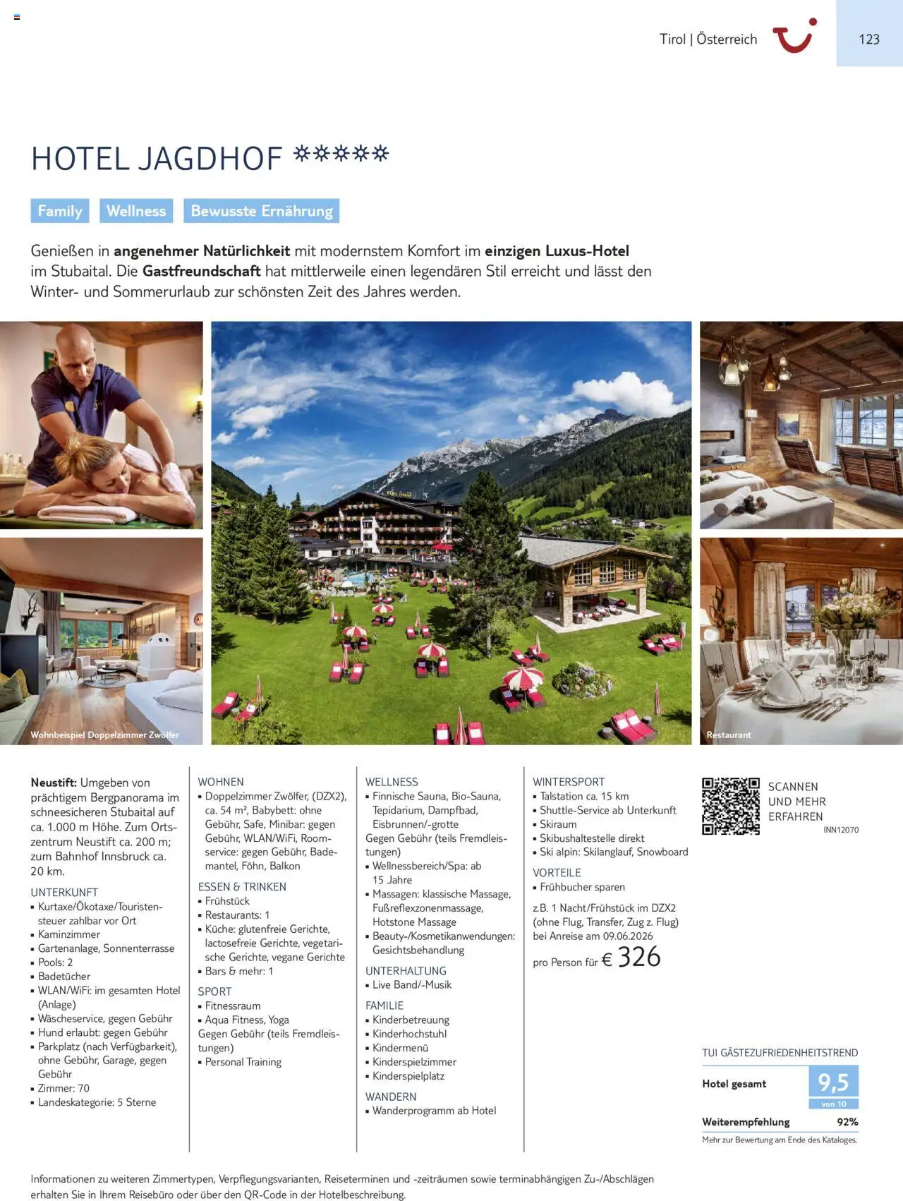 TUI Urlaub mit eigener Anreise 2025/26 – gültig ab 01.11.2025 | Seite: 123 | Produkte: Babybett, Küche, Ski, Snowboard