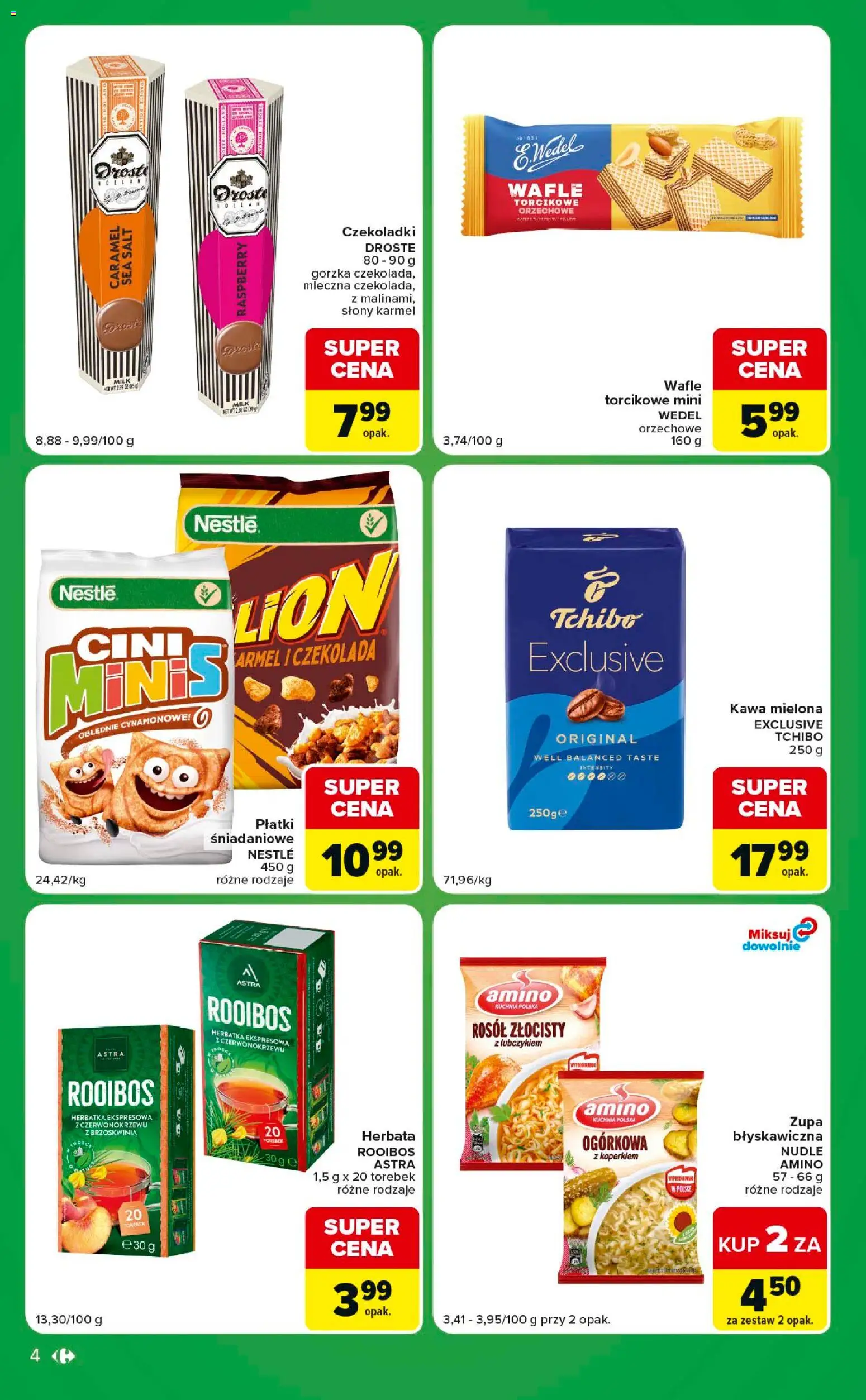 Carrefour gazetka - Express od 22.09.2026 | Strona: 4 | Produkty: Czekoladki, Słony karmel, Zupa, Płatki