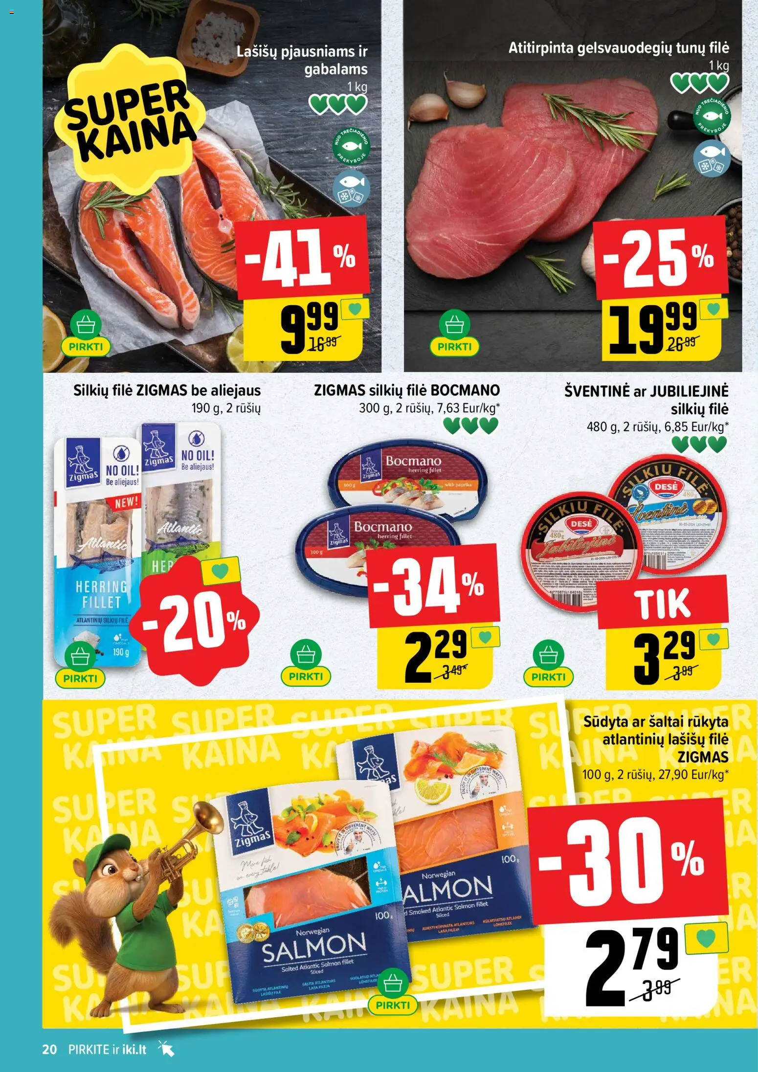 IKI akcijos nuo 08.06.2026 | Puslapis: 20 | Prekių: Paprika, Silkių filė